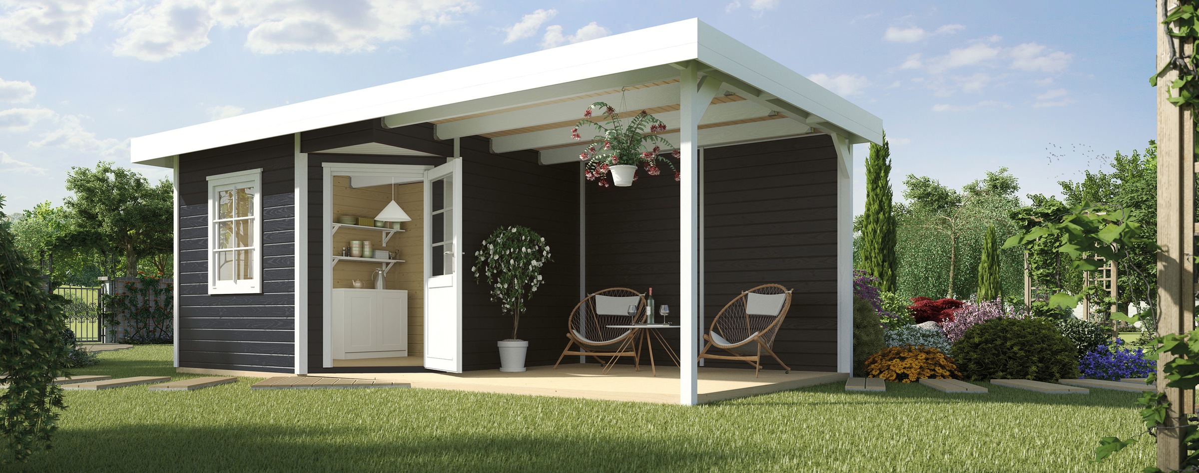 weka Gartenhaus "Designhaus 213B Gr.1"