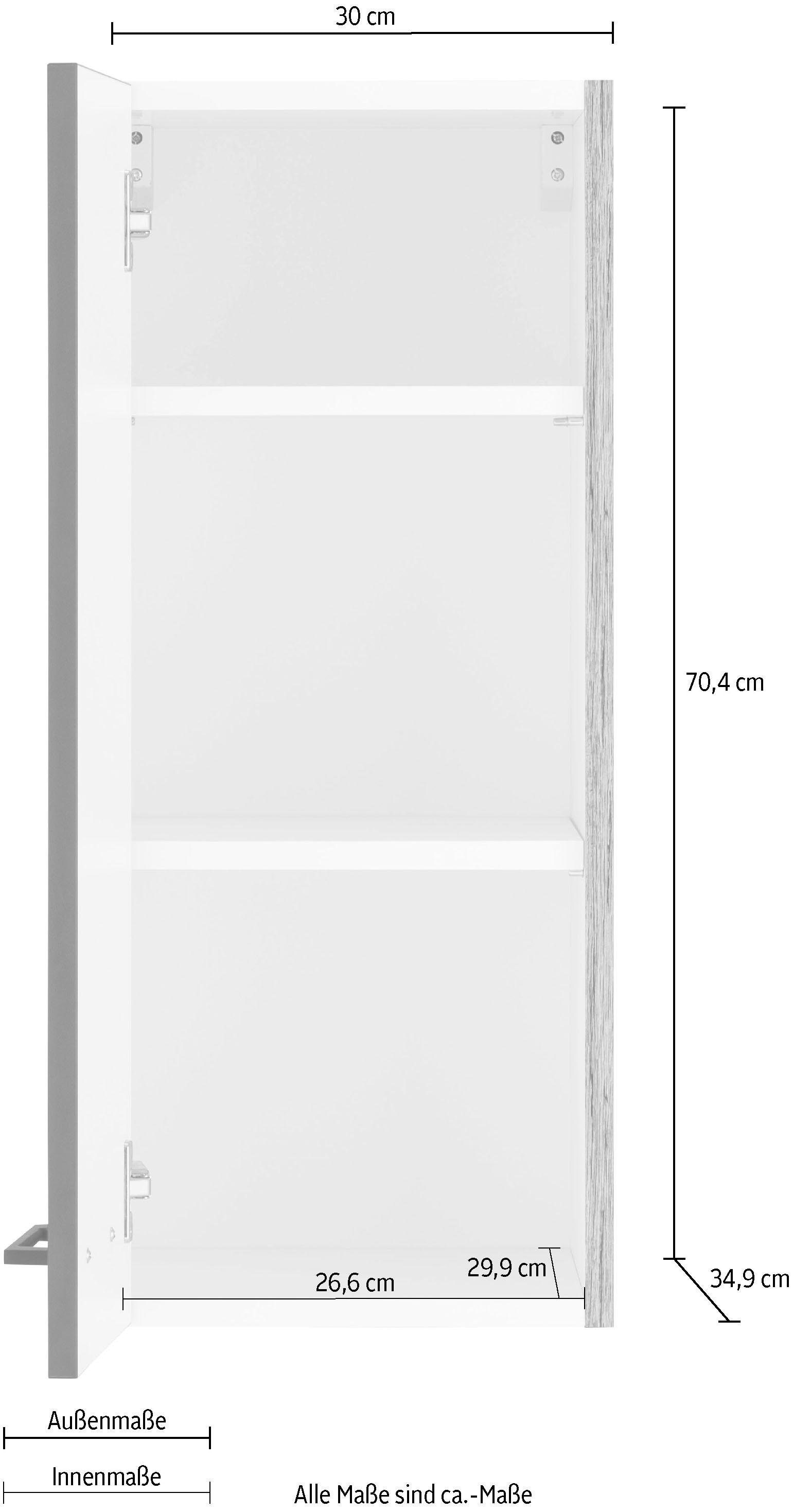 OPTIFIT Hängeschrank »Tokio«, 30 cm breit, mit 1 Tür, mit Metallgriff  bequem kaufen