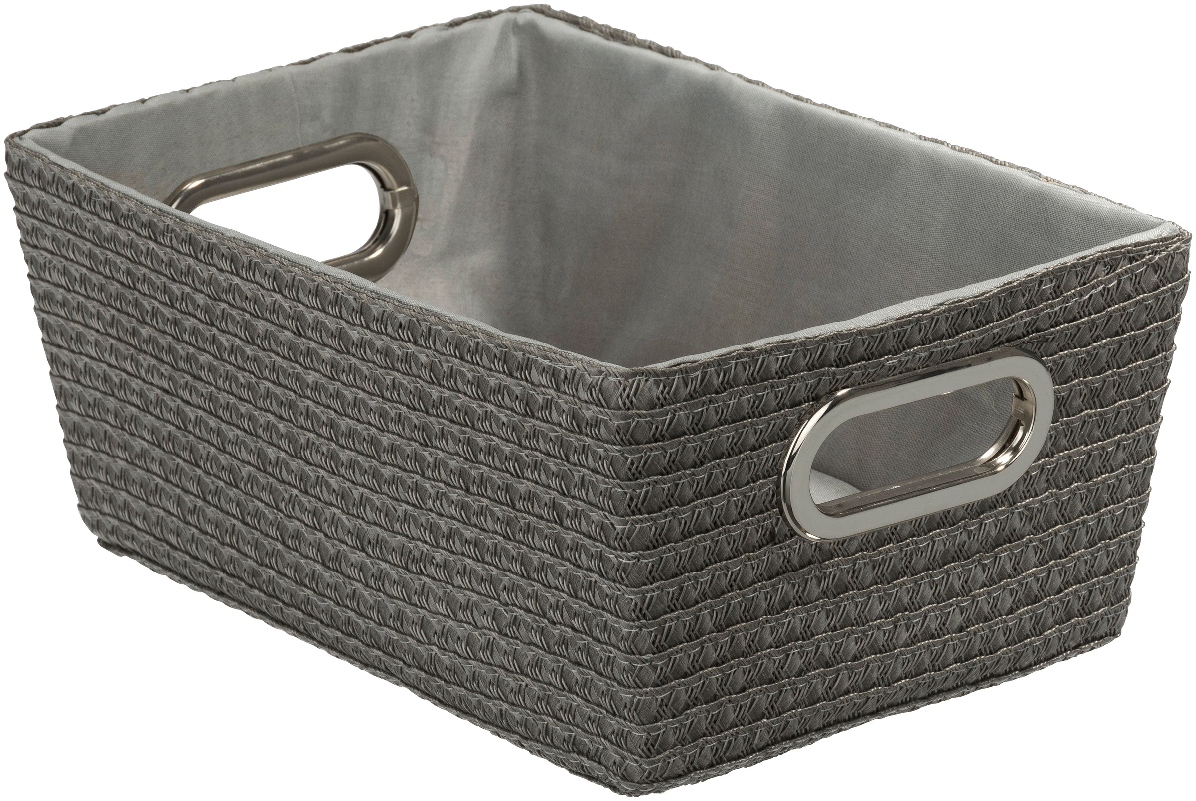 WENKO Aufbewahrungsbox »Chromo Grau«, (Set, 2 St.), grau