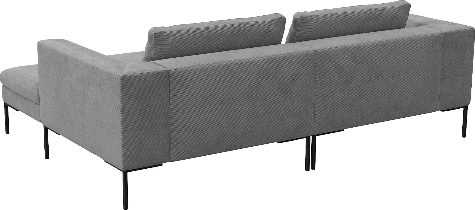FLEXLUX Ecksofa »Loano, superbequemer Sitzkomfort durch Kaltschaum im Sitz, L-Form«, modernes Sofa, frei im Raum stellbar, lose Kissen, hoher Fuß