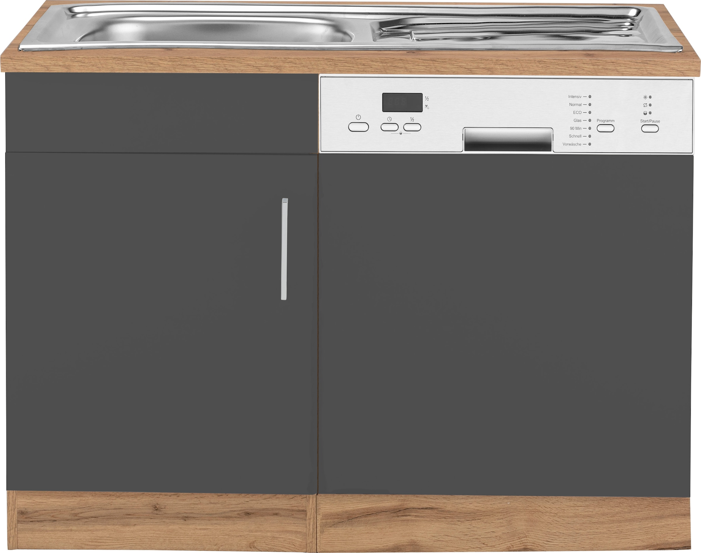 KOCHSTATION Spülenschrank »KS-Colmar«, 110 cm, Front und Sockelblende für teilintegrierten Geschirrspüler