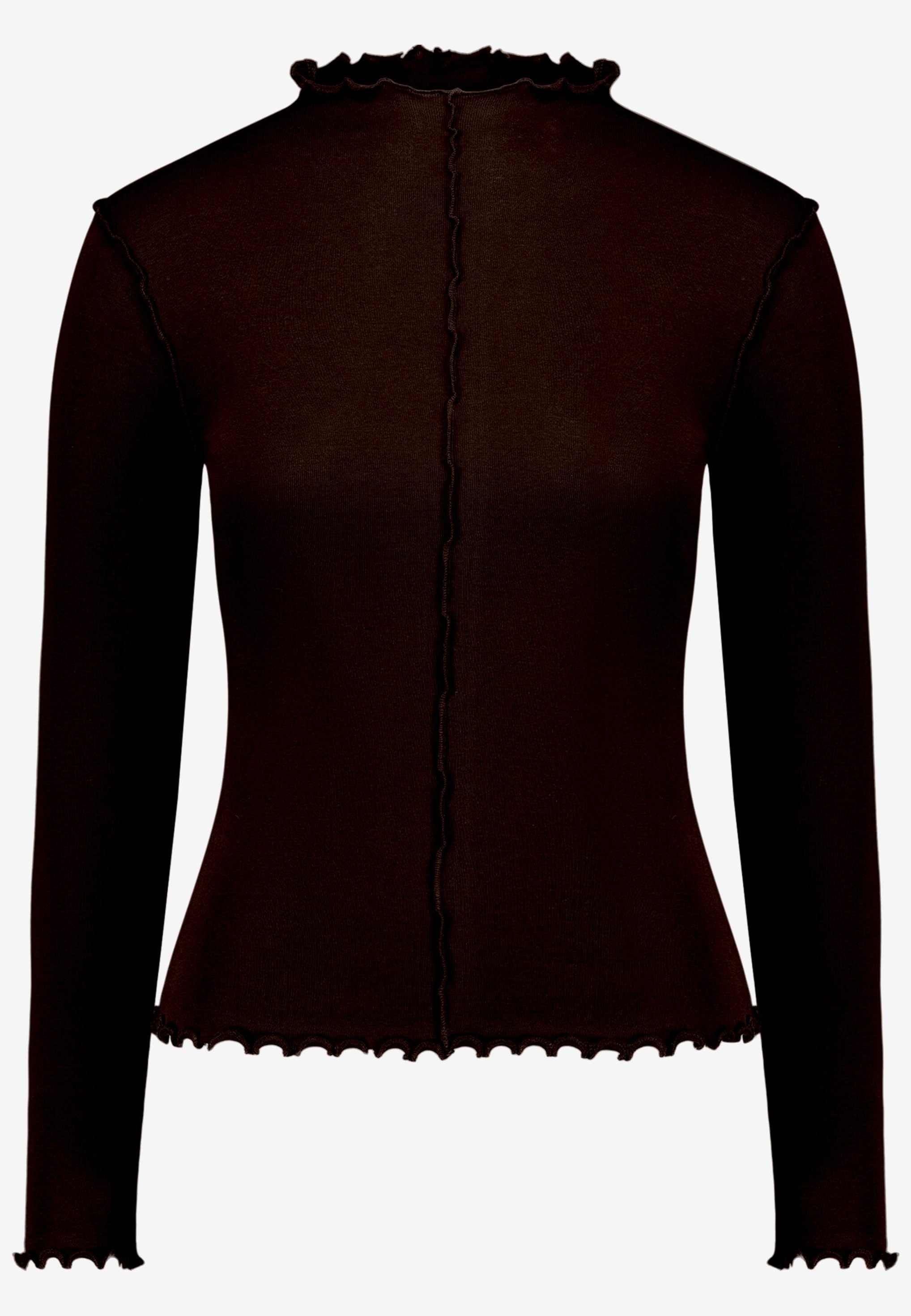 Zero Langarmshirt mit Kräuselsaum