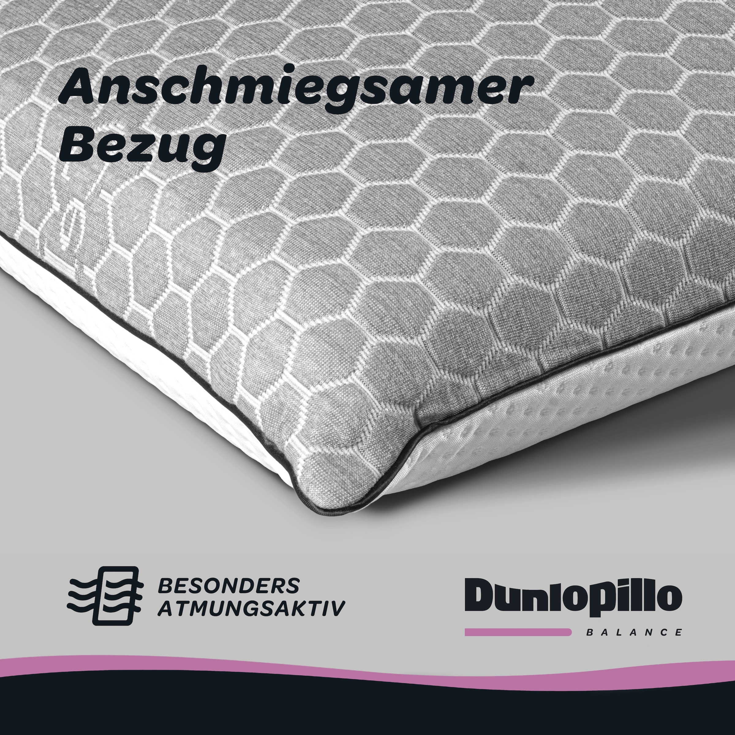 Dunlopillo Nackenstützkissen »Climate Control, NEUHEIT, in 40cm x 60cm x 13cm, Made in EU« Füllung: Viskoschaum 1 Stk. tlg. Temperaturregulierendes Visko-Nackenstützkissen