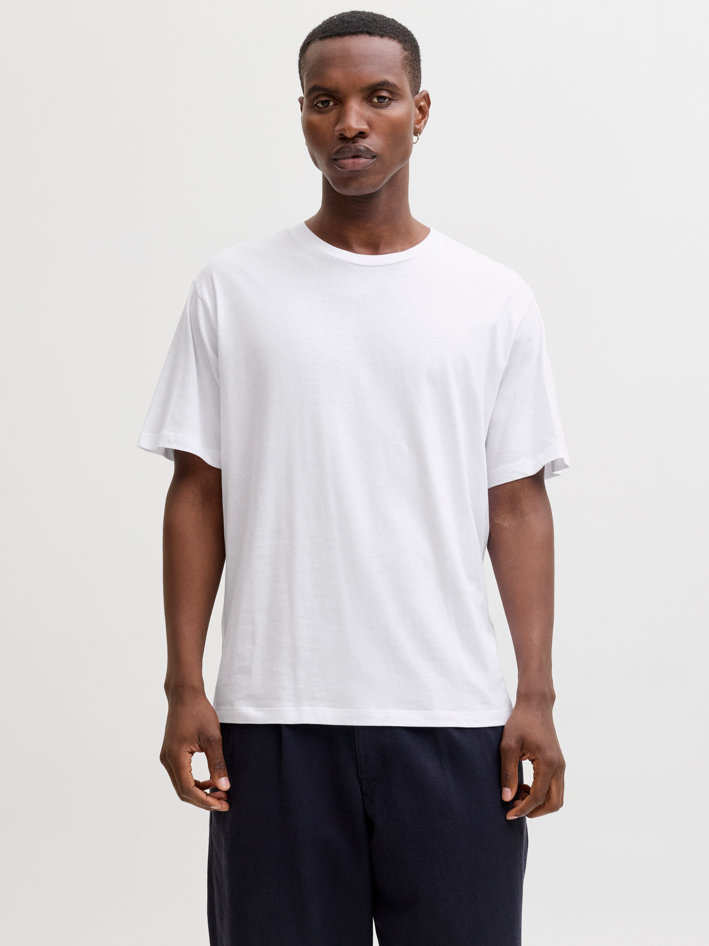 Jack & Jones Kurzarmshirt »JJHUGO LOOSE TEE SS CREW NECK 3PK MP«
