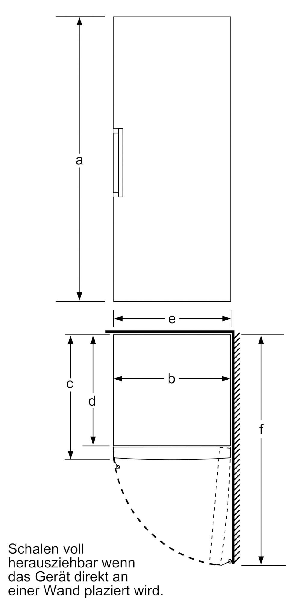 BOSCH Gefrierschrank »GSN54AWCV«, 176 cm hoch, 70 cm breit