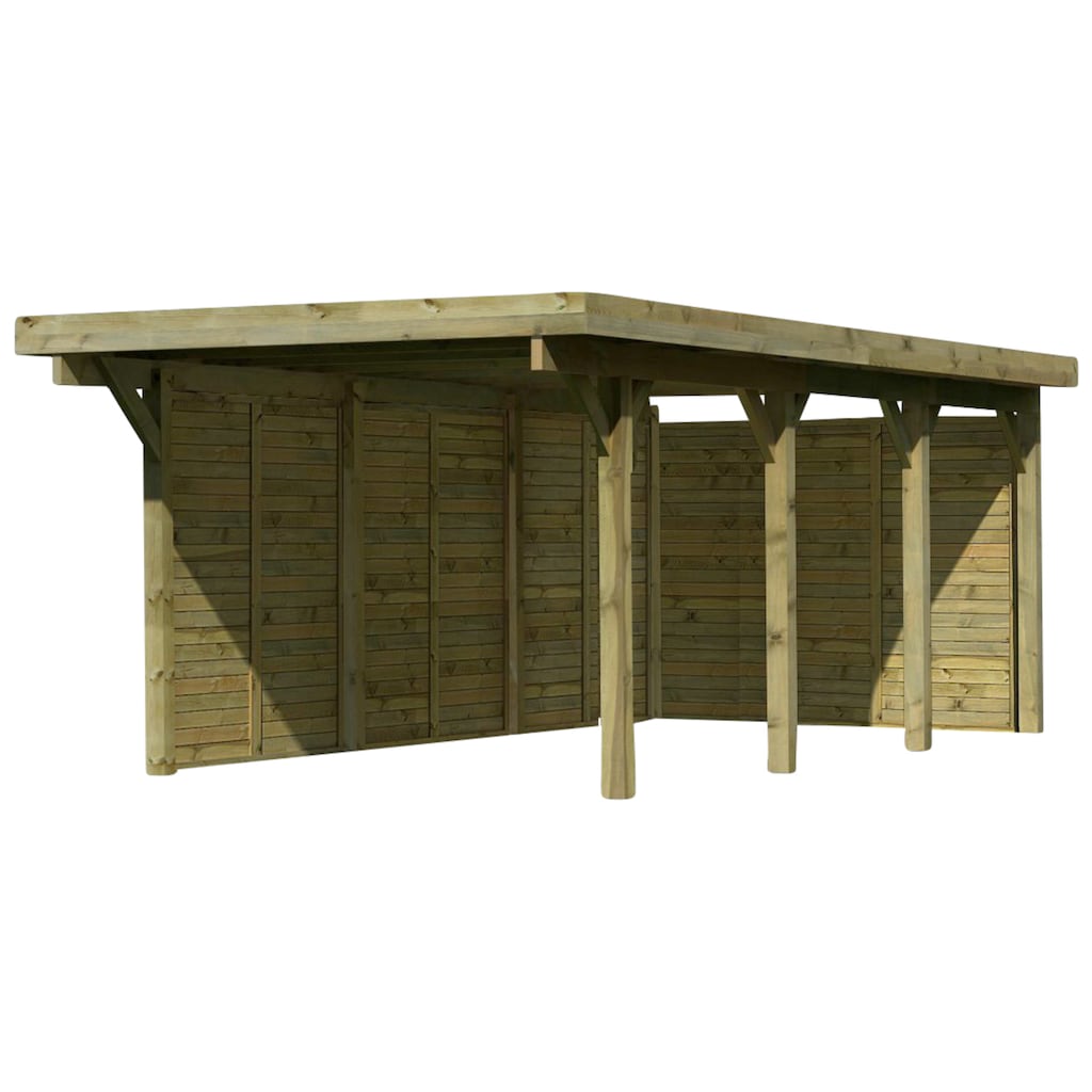 Karibu Einzelcarport »Classic 2«, Holz, 250 cm, braun