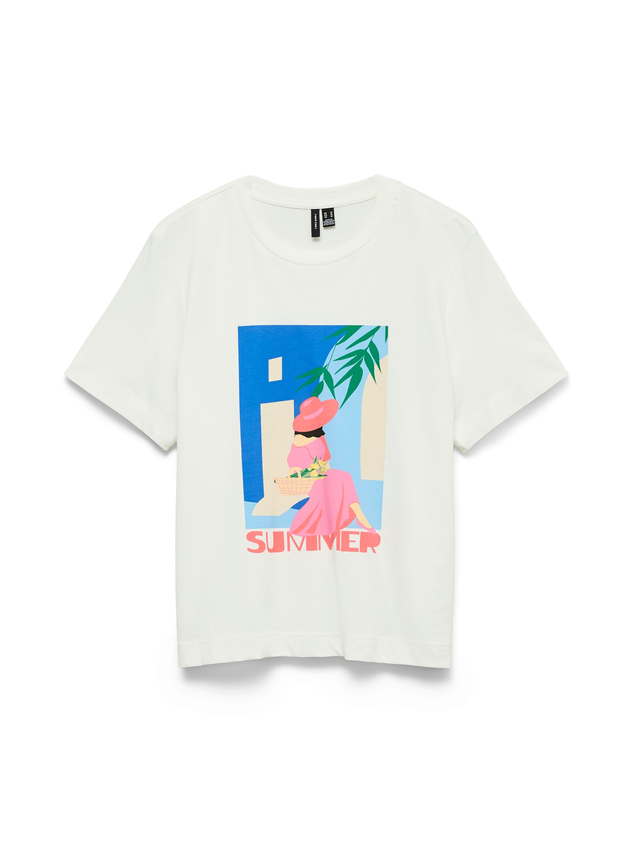 Vero Moda Kurzarmshirt »VMSALLI METTE SS TOP BOX JRS« Baumwolle, regular fit