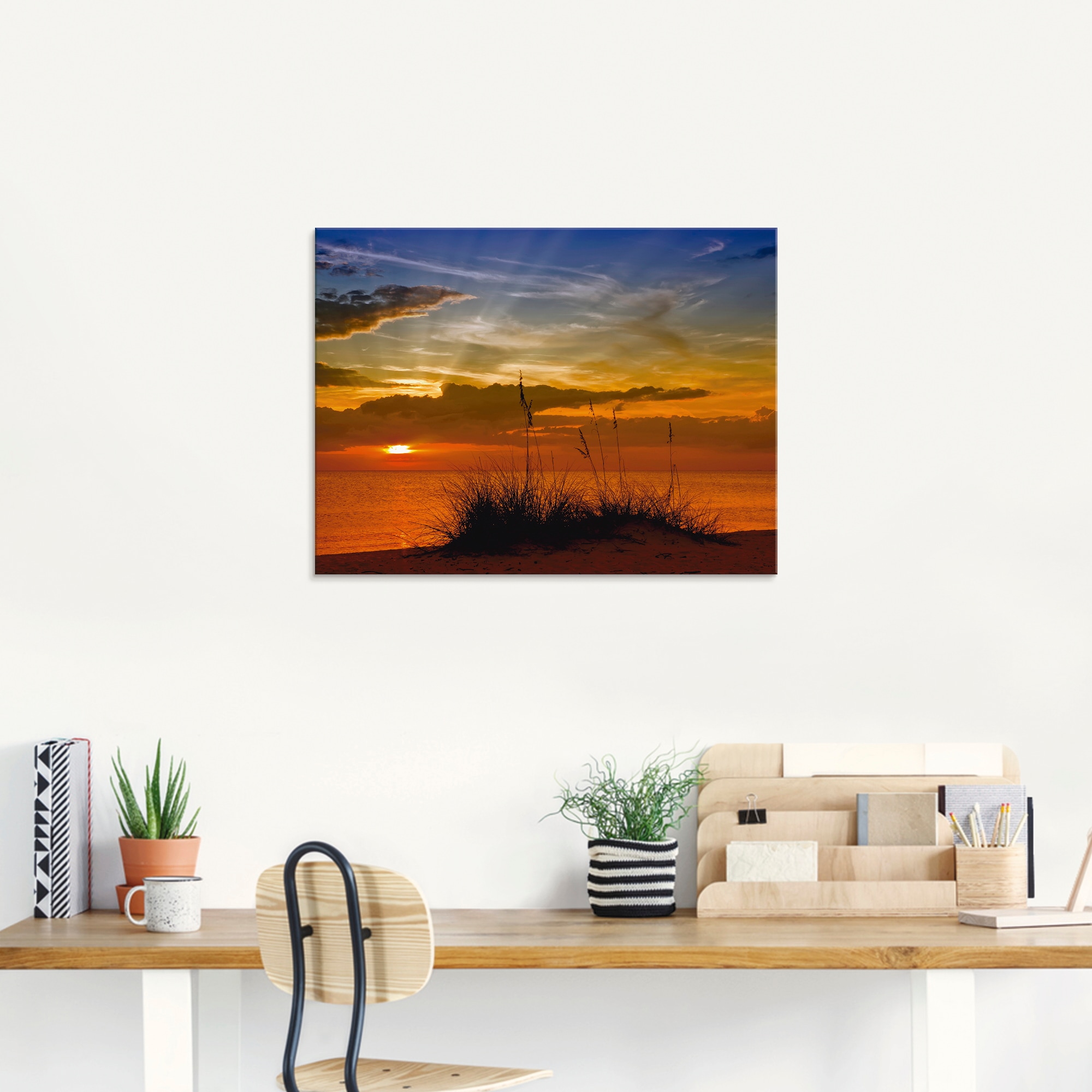 Artland Glasbild »Herrlicher Sonnenuntergang« Sonnenaufgang & -untergang 1 Stk. tlg. in verschiedenen Größen