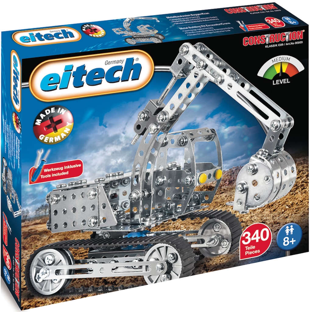 Eitech Metallbaukasten »Bagger/Kranwagen«, (340 St.)