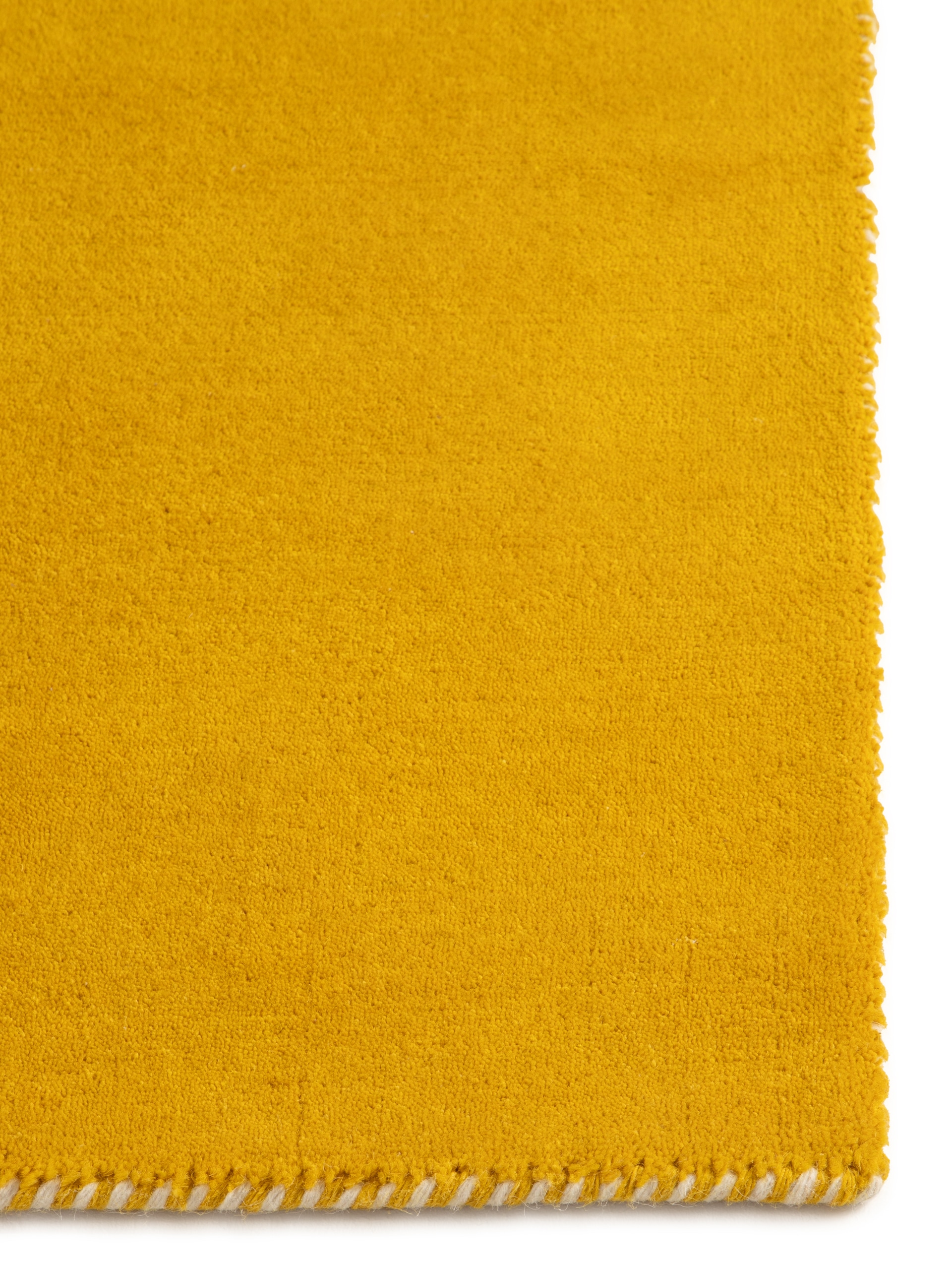 carpetfine Wollteppich »Gabbeh Lola Uni«, rechteckig, 14 mm Höhe, mit natürlichem Pflanzenmaterial von Hand gewebt, auch in Rund