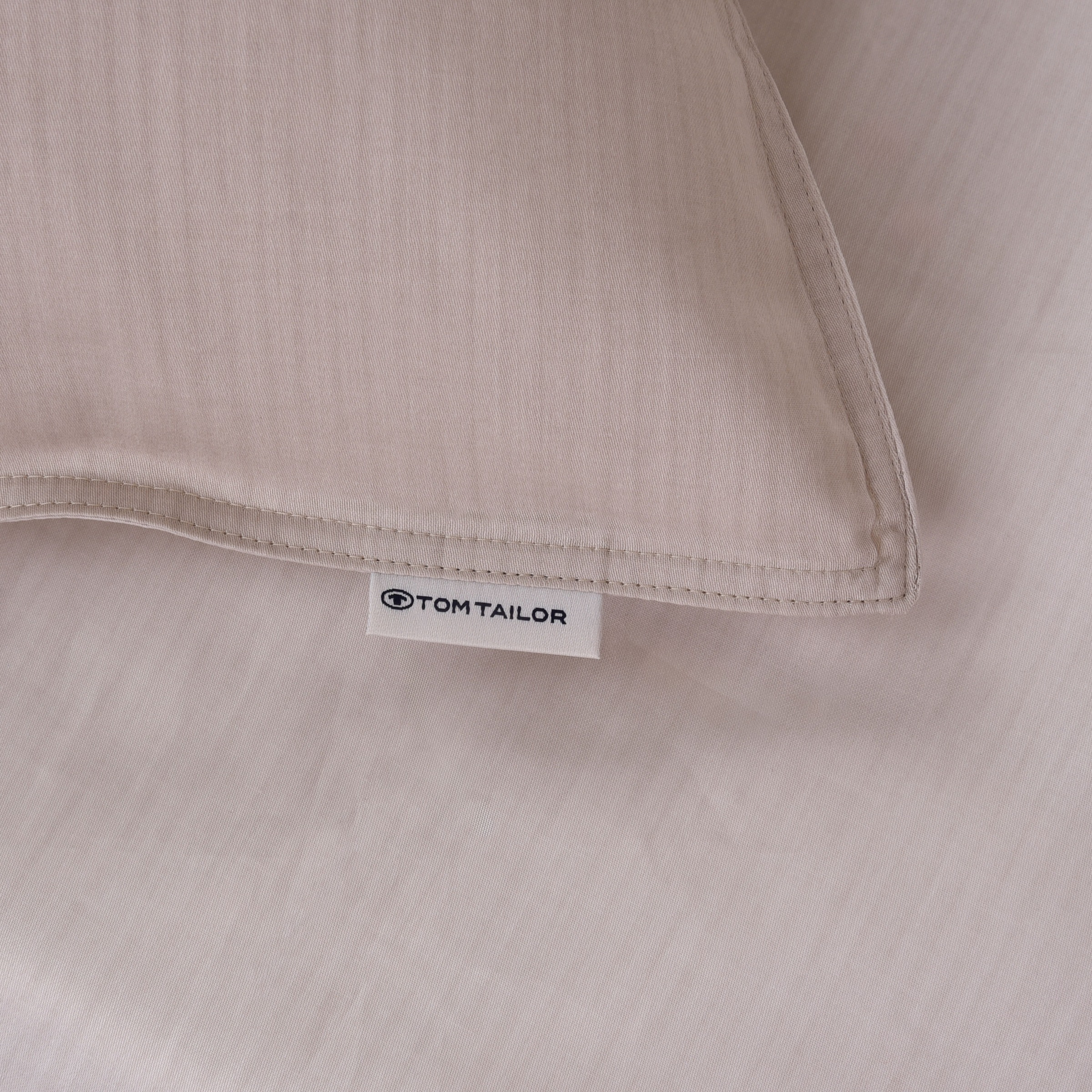 TOM TAILOR HOME Babybettwäsche »TWO-TONE SOLID COLORS in Gr. 100x135cm«, new bedroom, Doppelnaht am Kissen
