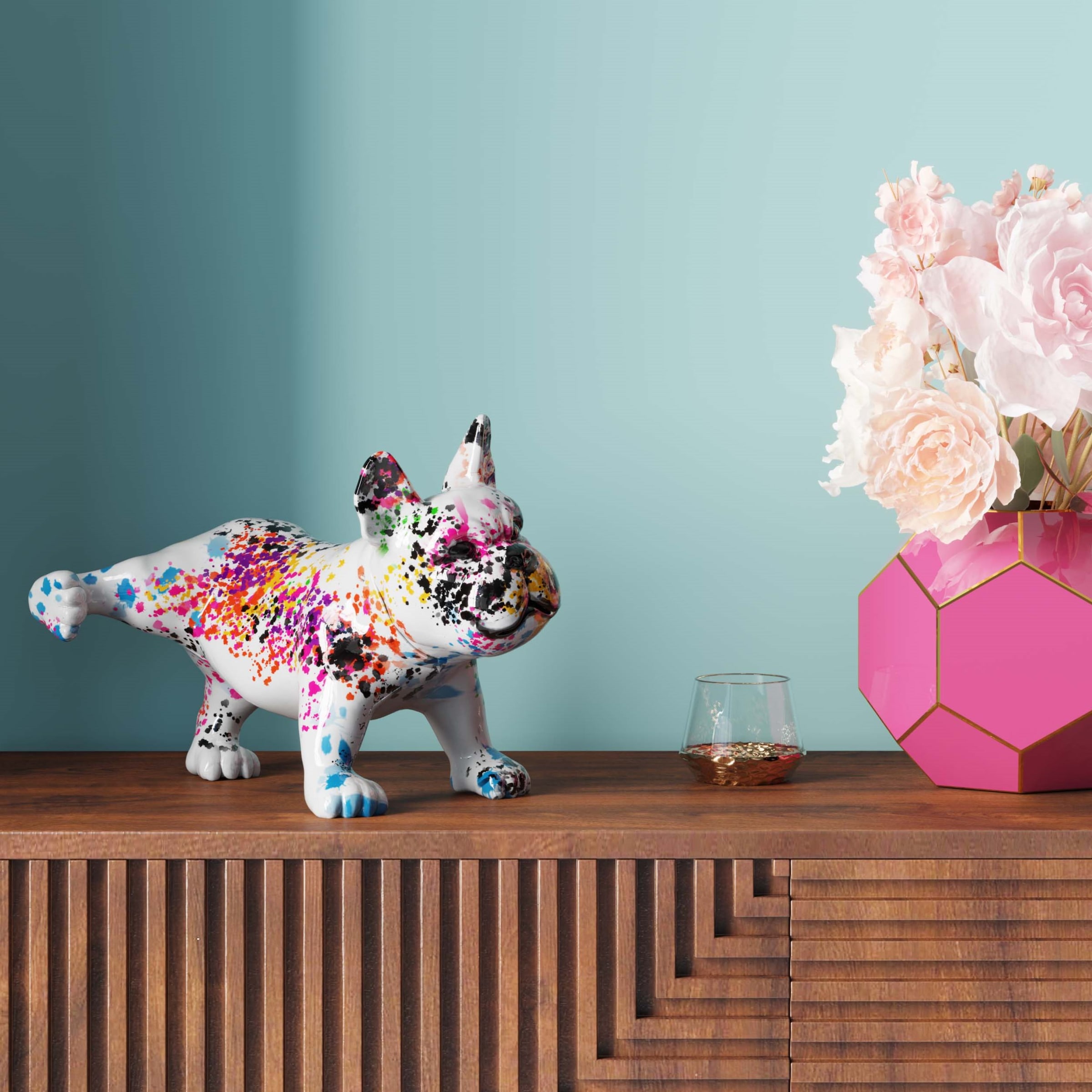 Kare Design Dekofigur »Splash Bulldog 32cm«
