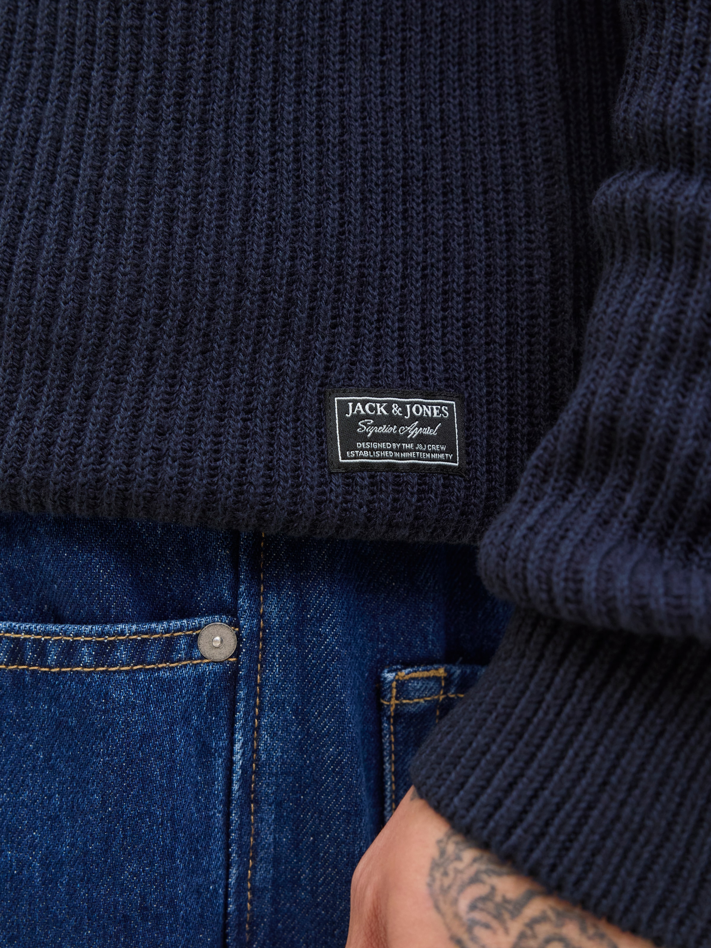 Jack & Jones Rollkragenpullover »JJPANNEL KNIT ROLL NECK AW25«
