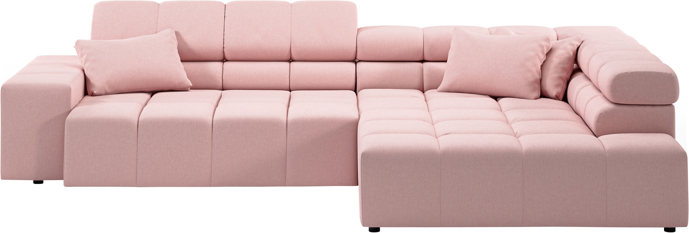 INOSIGN Ecksofa »Ancona incl. Kopfteilverstellung, OTTOs Choice, Breite 319cm, L-Form«, wahlweise motorische Sitztiefenverstellung, auch in Cord + Easy Care