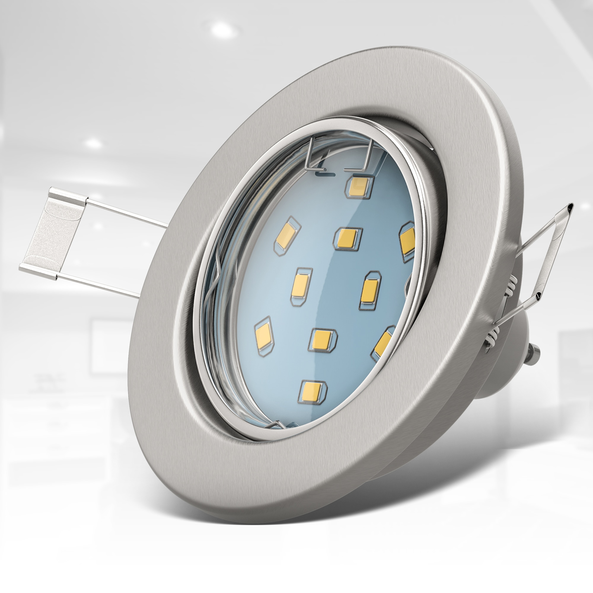 LED inkl. Decken-Spot XXL B.K.Licht 3W | 250lm Jahren 10 Einbaustrahler, schwenkbar, online LED mit GU10, 3 flammig-flammig, kaufen Garantie weiß, Einbauleuchten,