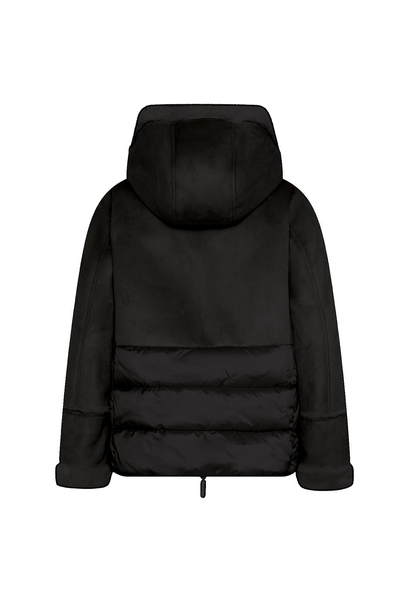 MANISA Kurzjacke, mit Kapuze, mit Teddyfell-Kapuze