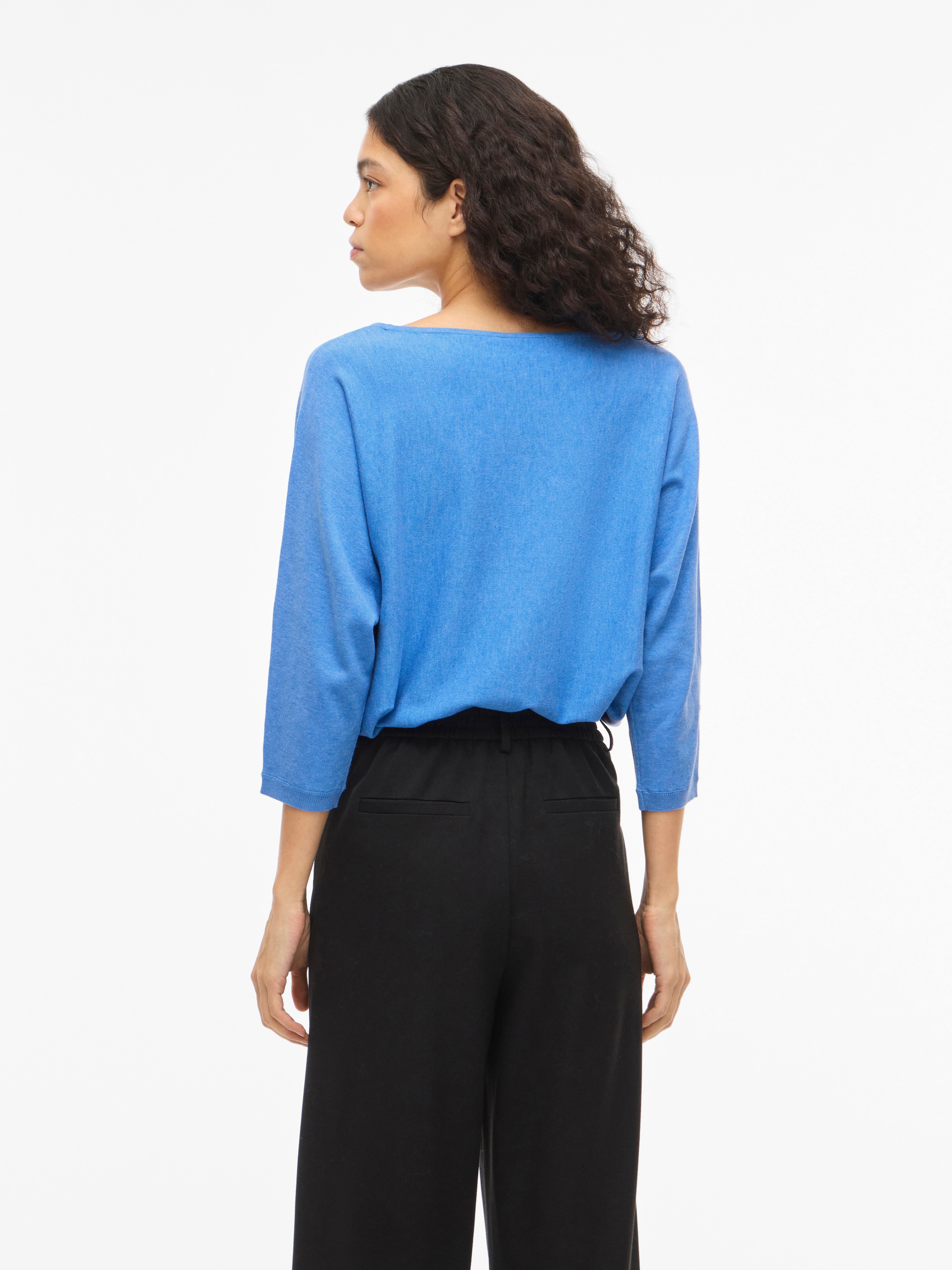 Vila 3/4 Arm-Pullover »VIMALU BOATNECK 3/4 SLEEVE KNIT TOP-NOOS«