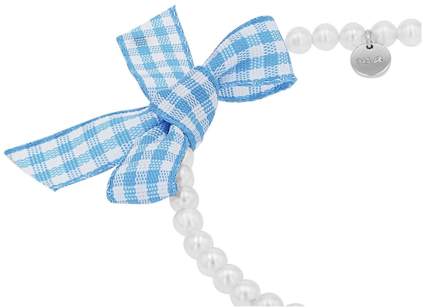 Amor Armband »Herz/Schleife, Trachtenschmuck, Volksfest« mit Kristallglas - mit Muschelkernperle