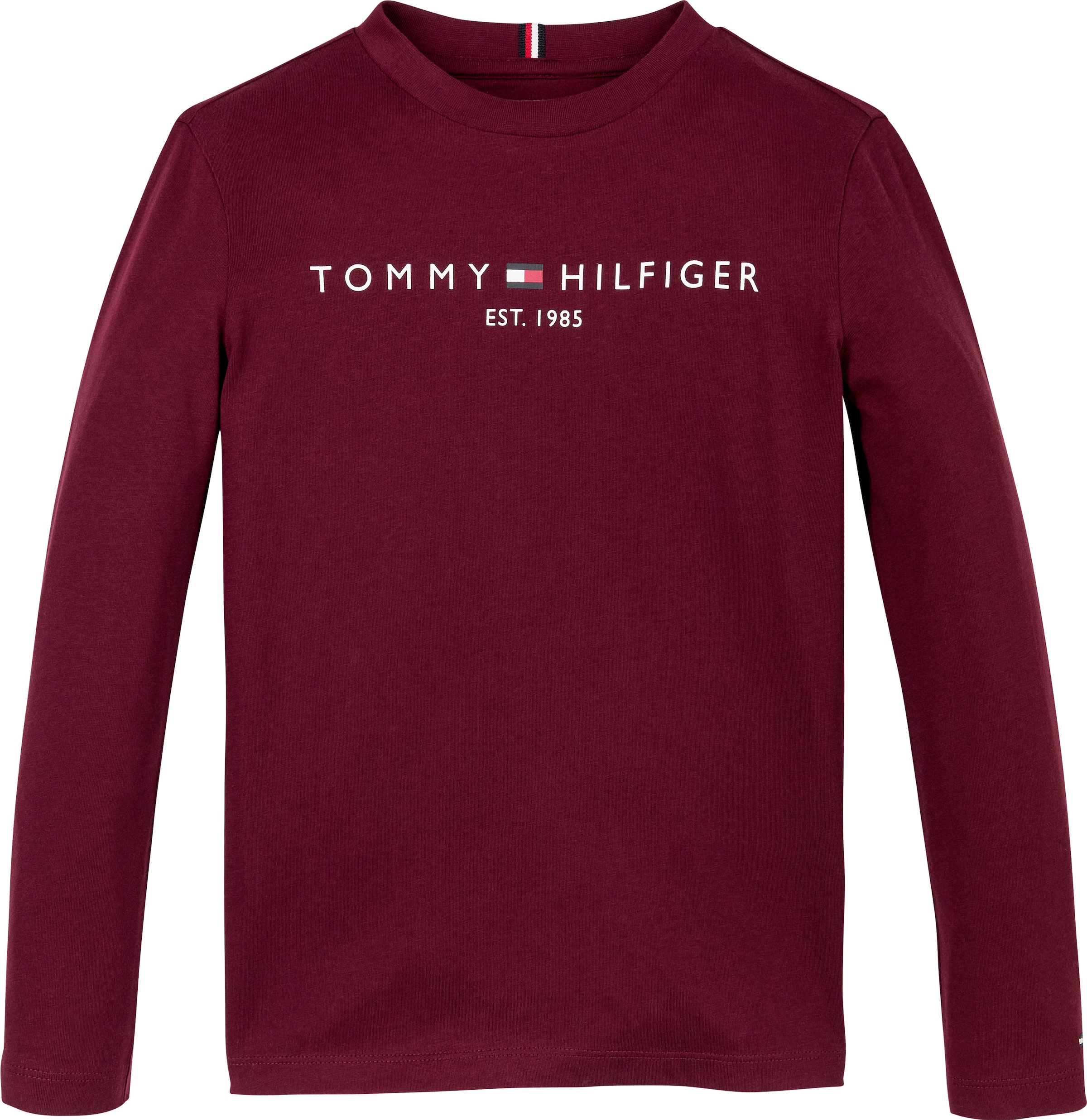 Tommy Hilfiger Langarmshirt »ESSENTIAL TEE L/S«, mit Logoschriftzug