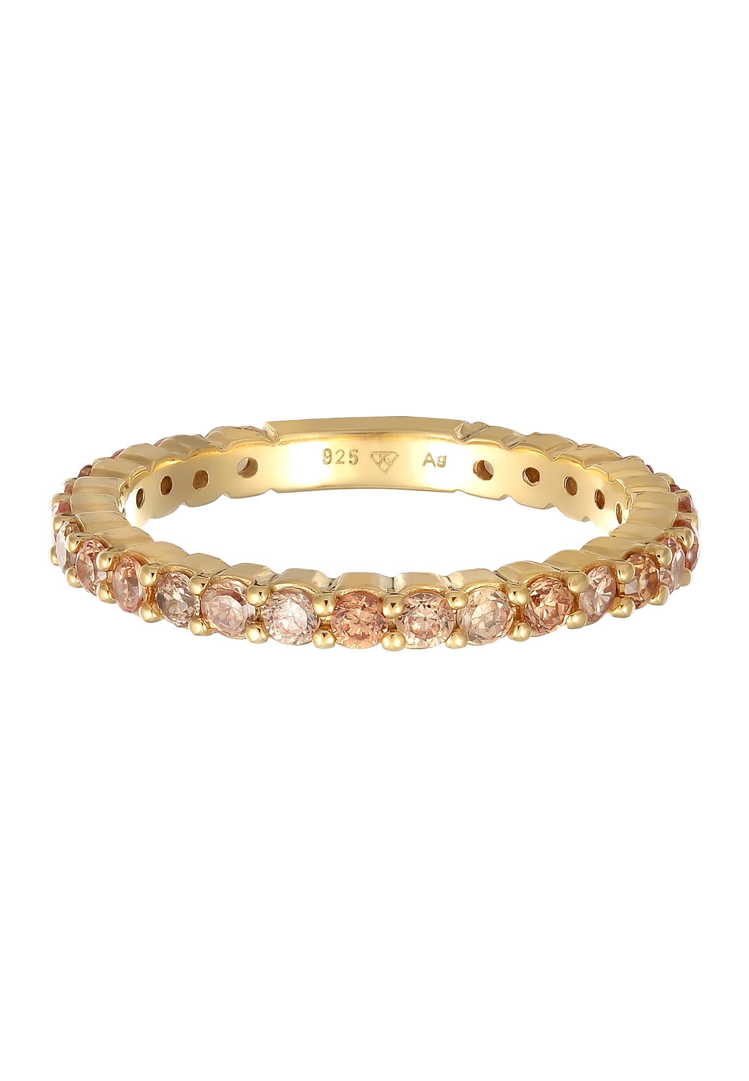 Elli Silberring »Ring Memoire Eternity Zirkonia Funkelnd 925 Silber«