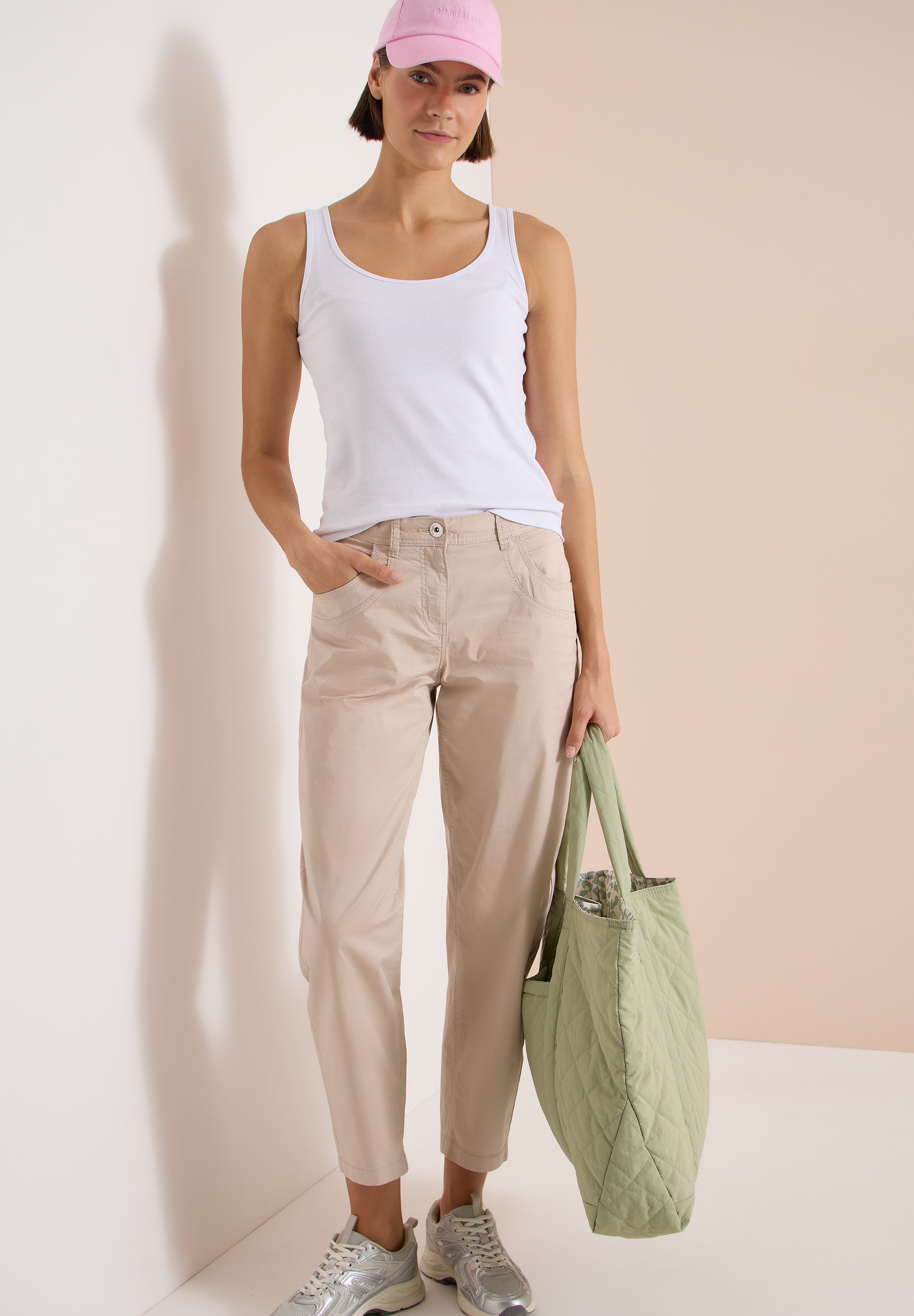 Cecil Stoffhose »Style Scarlett«  Barrel Leg Hose in Papertouch Qualität und mit Stretch