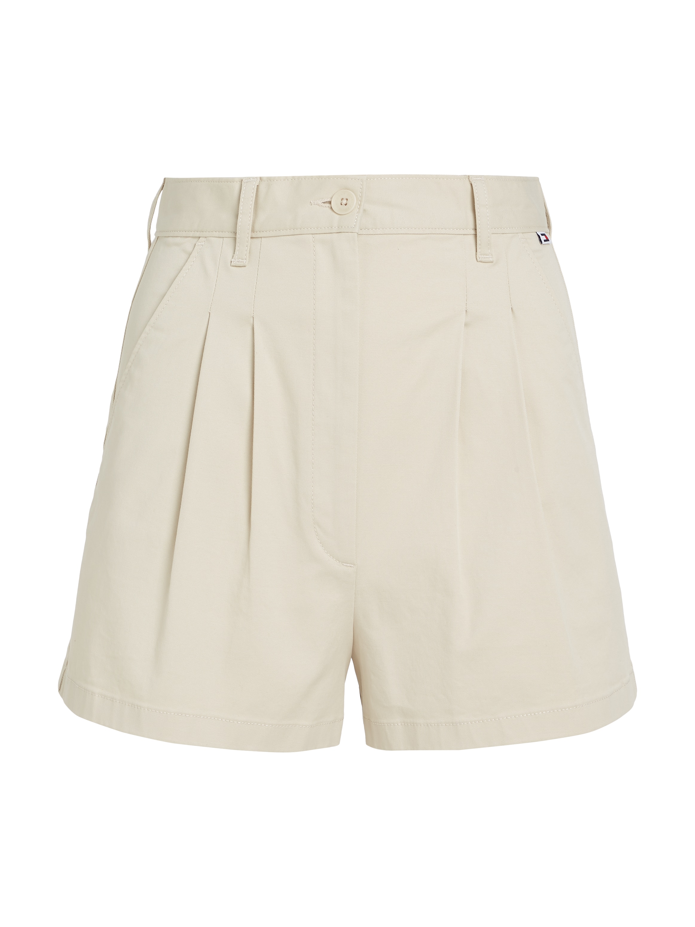 Tommy Jeans Shorts »TJW CLAIRE HR PLEATED SHORTS«, mit Tommy Jeans Markenlabel