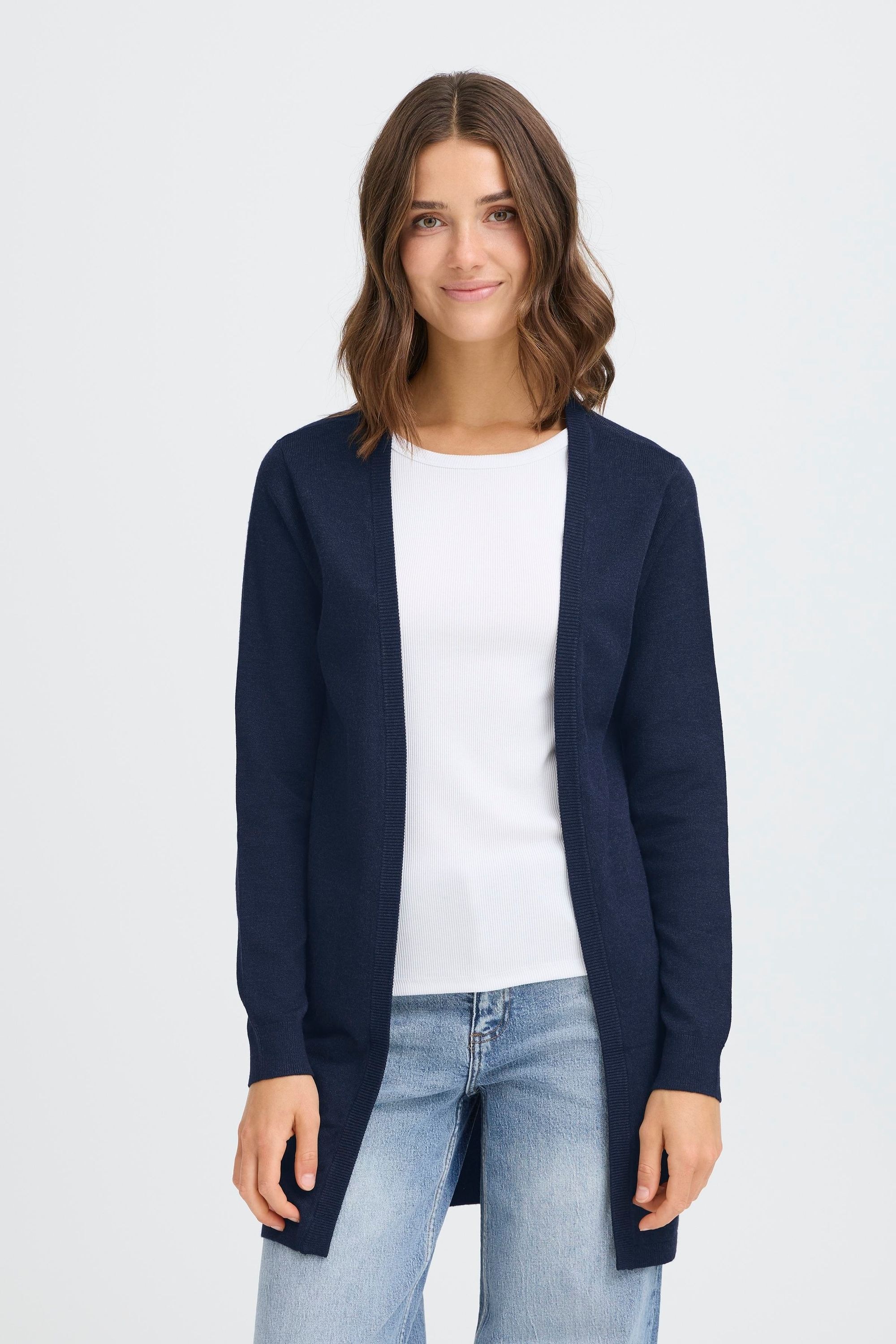 OXMO Strickjacke »Strickjacke OXAIDA LONG«