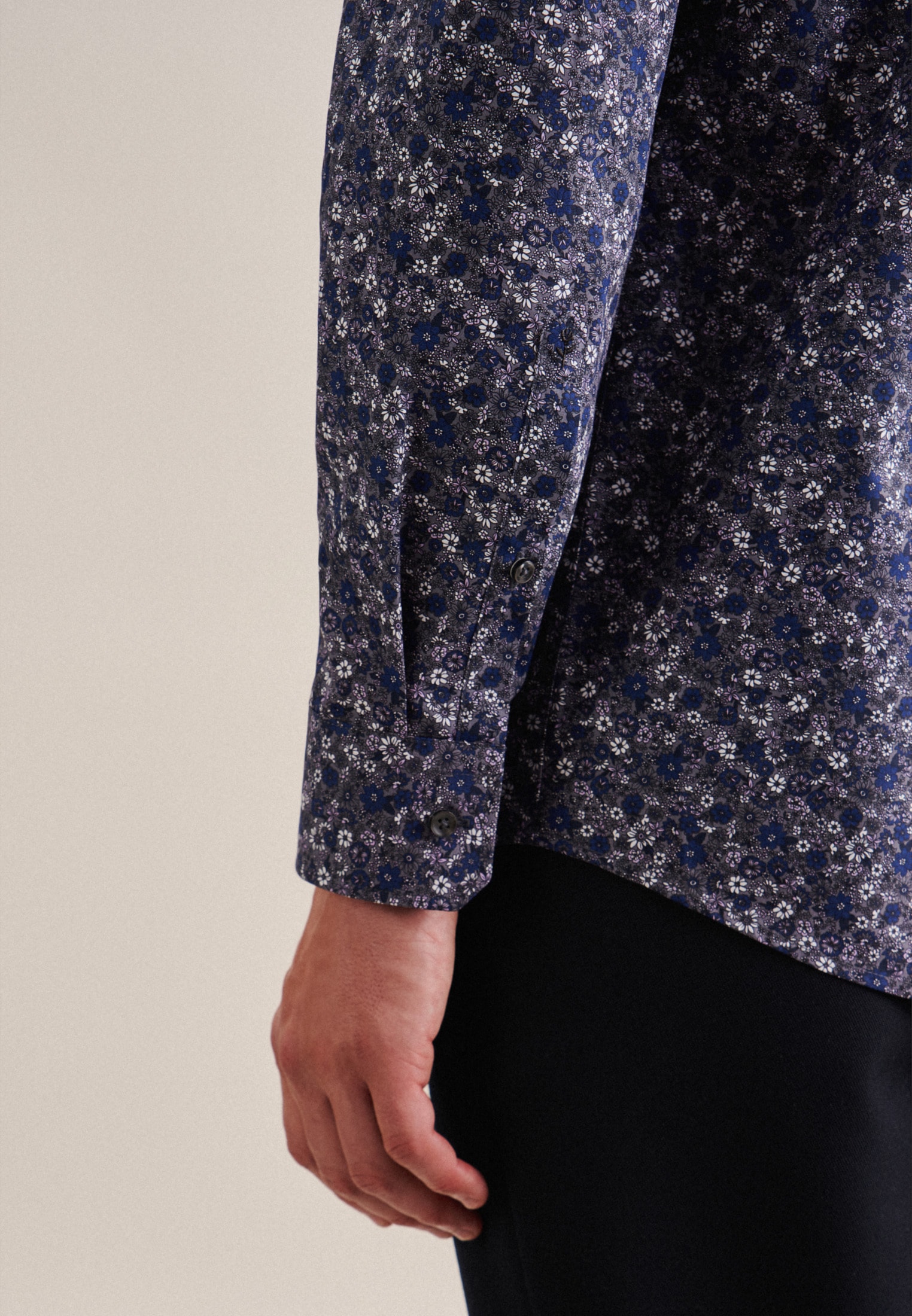 seidensticker Businesshemd »Regular« Regular Extra langer Arm Kentkragen Floral