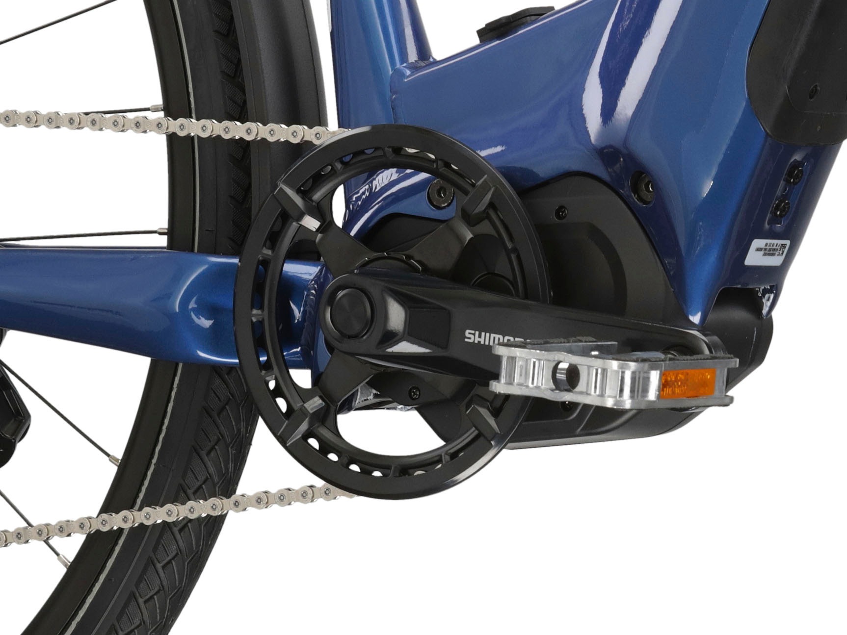 Kross E-Bike »E-Trekkingrad Trans Hybrid LS 3.0 28 Zoll blau«, 8 Gang, Shimano, Acera T3000, Mittelmotor 250 W, Pedelec, Elektrofahrrad für Damen und Herren
