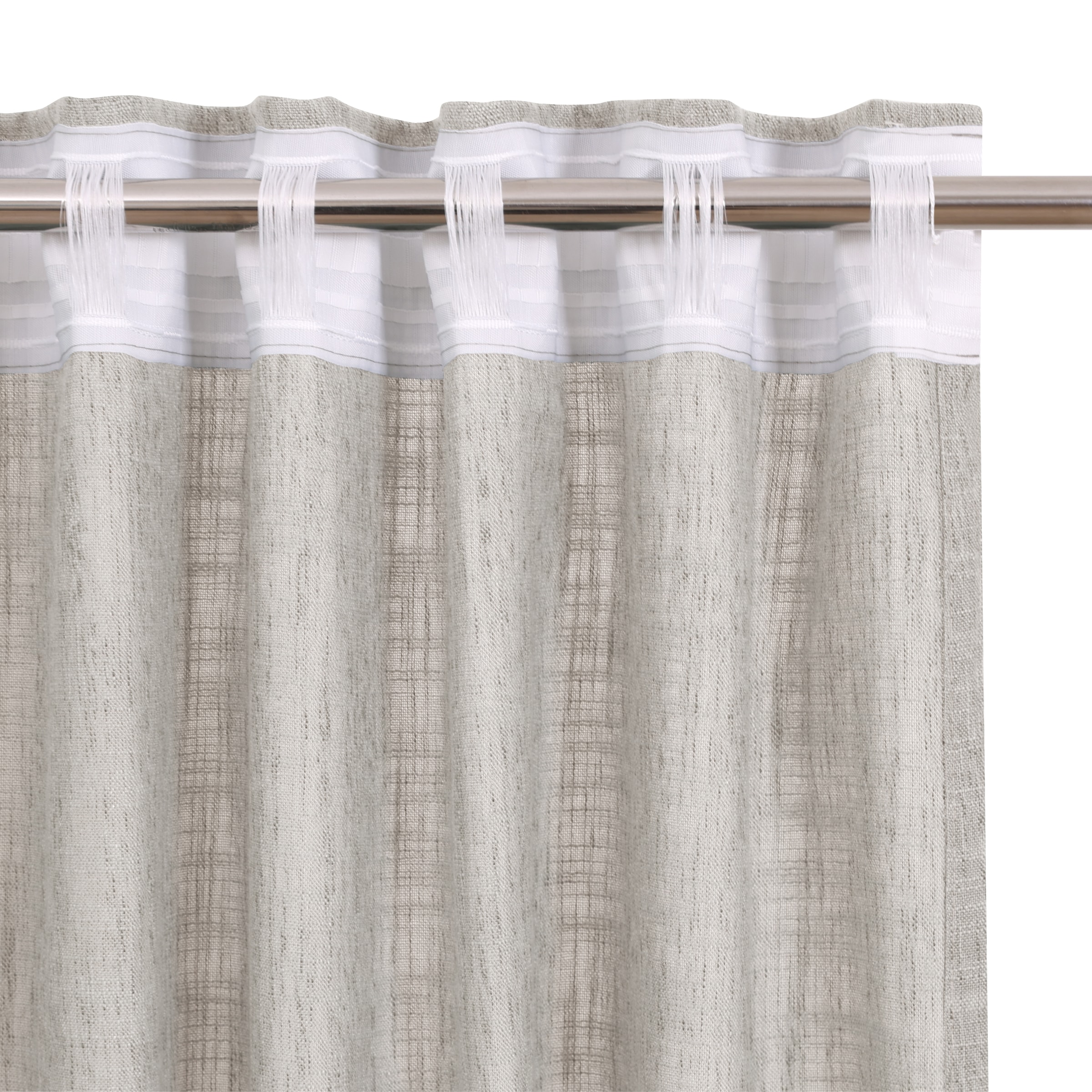 Bruno Banani Gardine »Jaden«, (1 St.), modern, zeitloser Schal, Leinenoptik