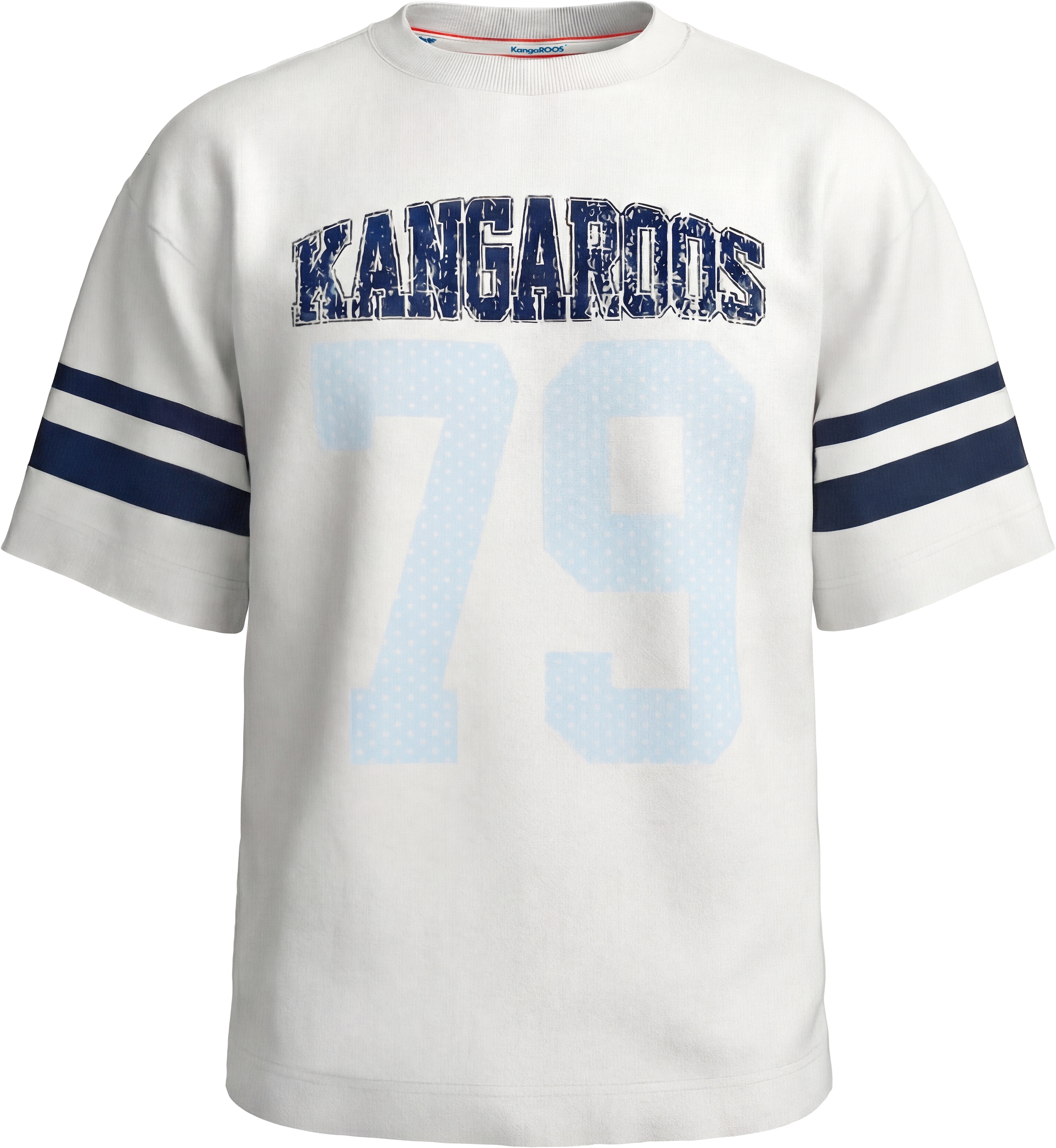 KangaROOS T-Shirt »Kangaroos Shirt im sportivem Look« lässige Passform, Kurzarm, mit modischem Print, aus Baumwolle