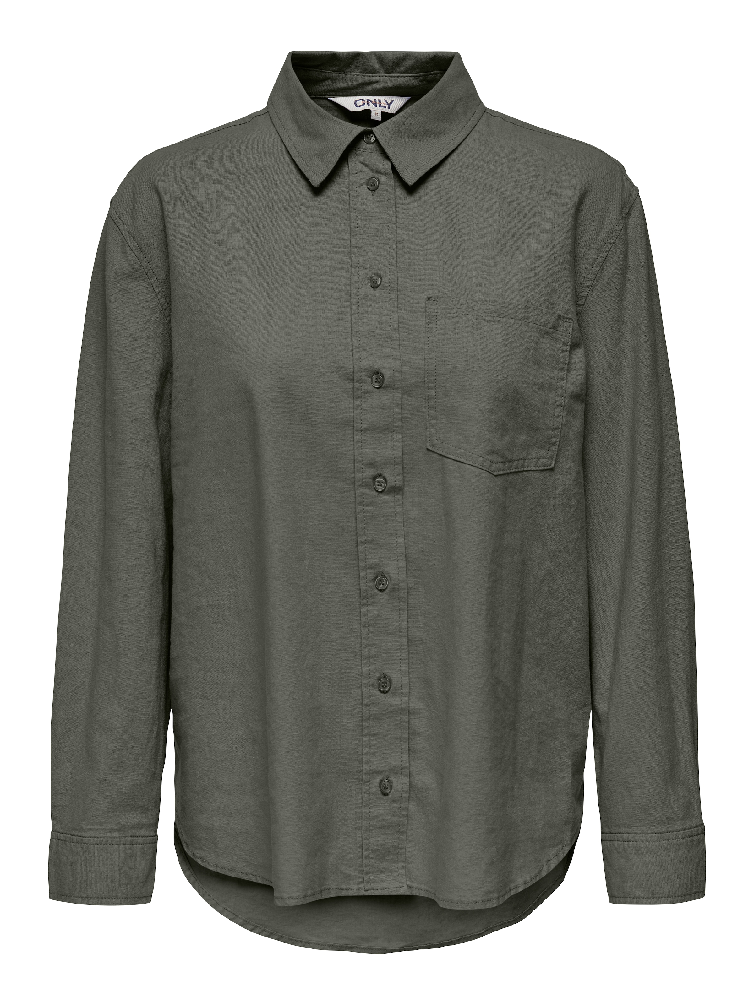 ONLY Longbluse »ONLTOKYO L/S LINEN BLEND SHIRT«, mit Leinen