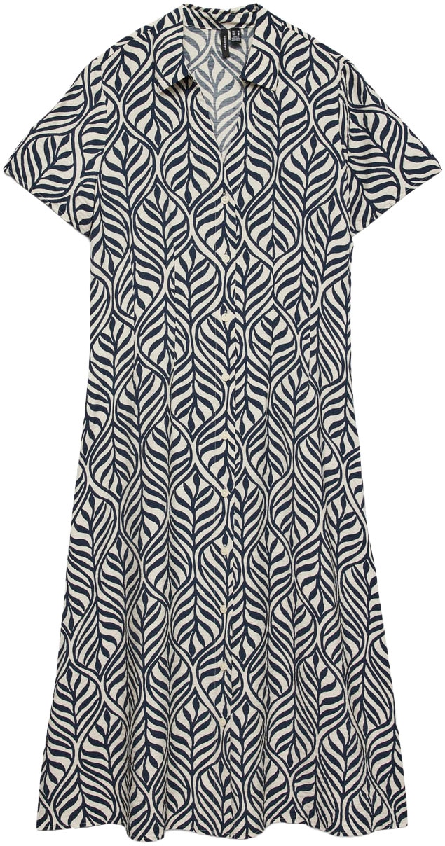 Vero Moda Blusenkleid »VMJOSIE S/S CALF SHIRT DRESS WVN GA« Viskosemischung, regular fit