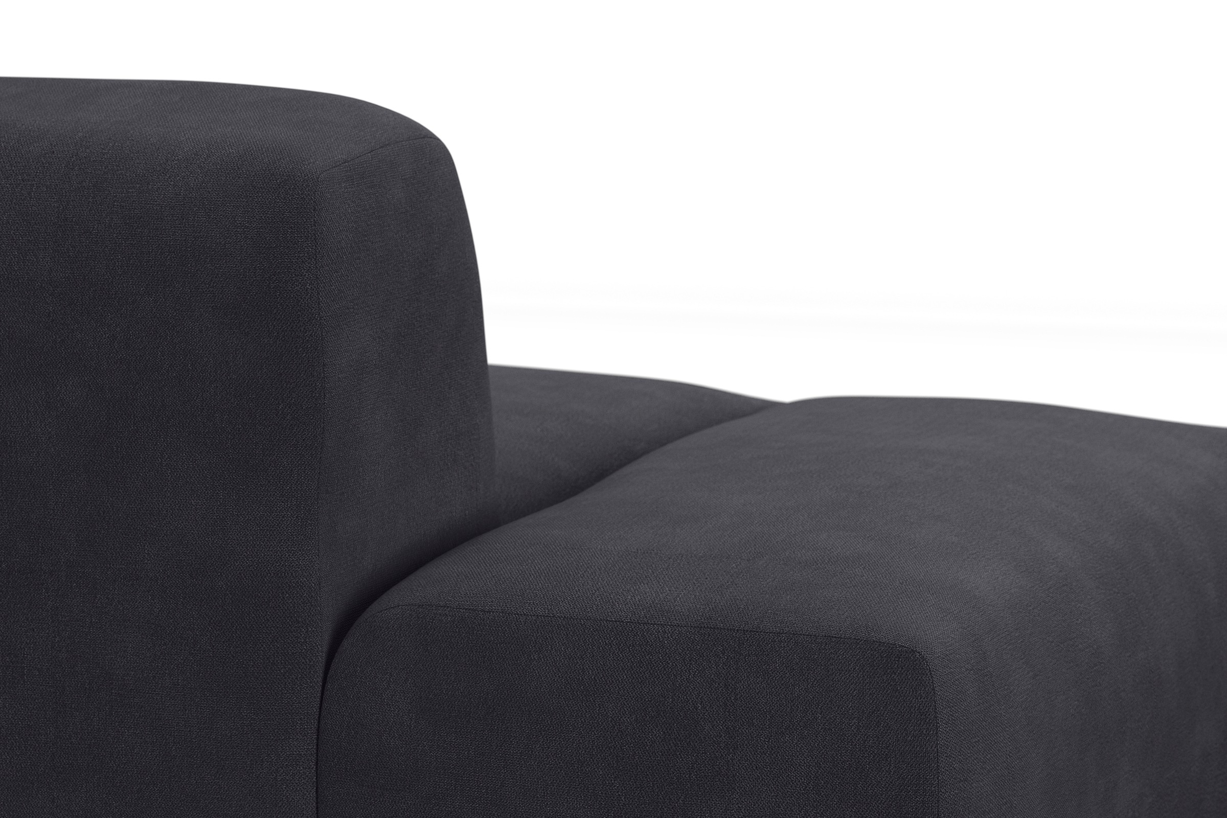 TRENDMANUFAKTUR Ecksofa Braga, aus 2 Teilen, moderner Cord-Stoff