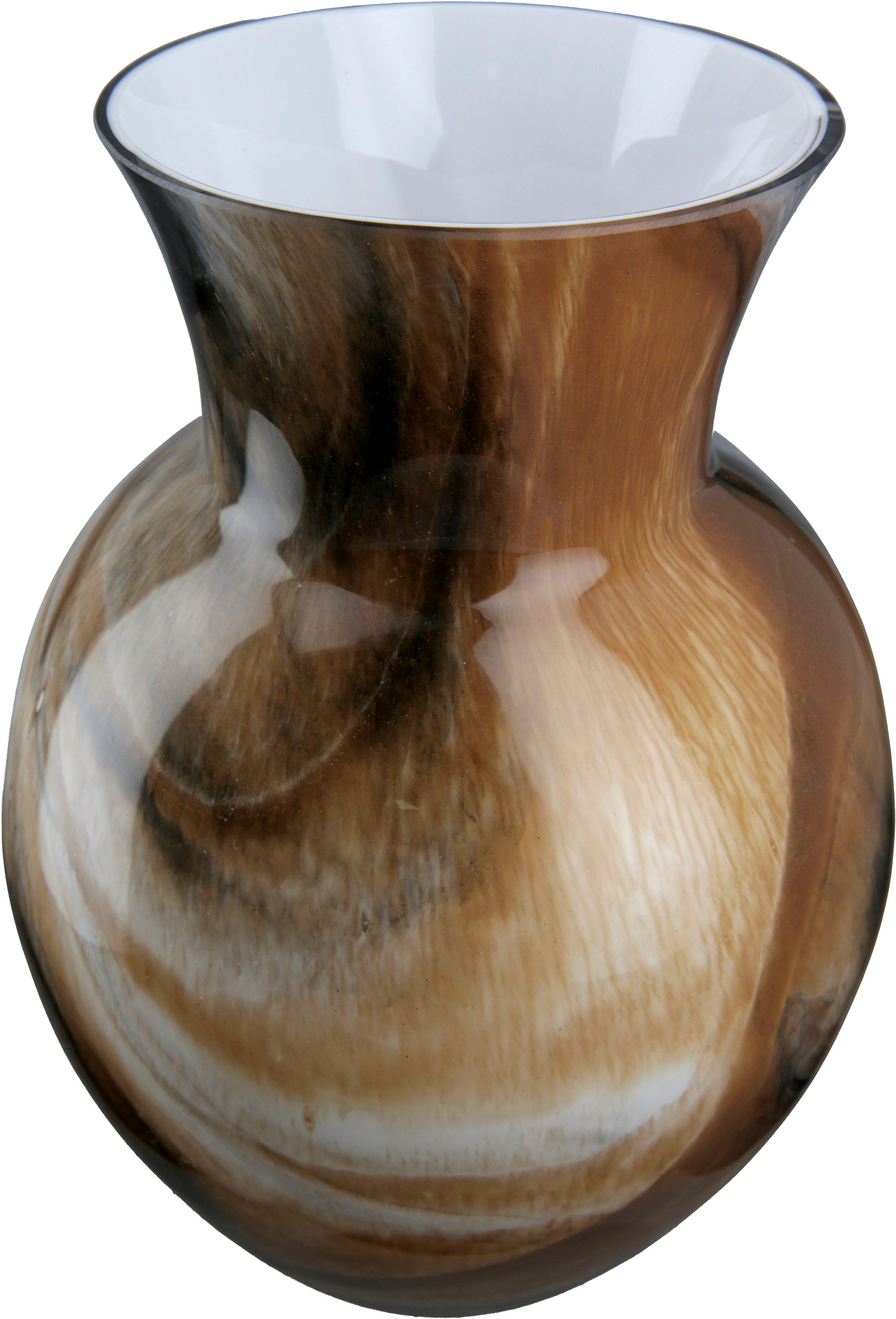 GILDE Tischvase »Draga, Höhe ca. 26 cm«, (1 St.), dekorative Vase aus Glas,  Blumenvase auf Rechnung kaufen