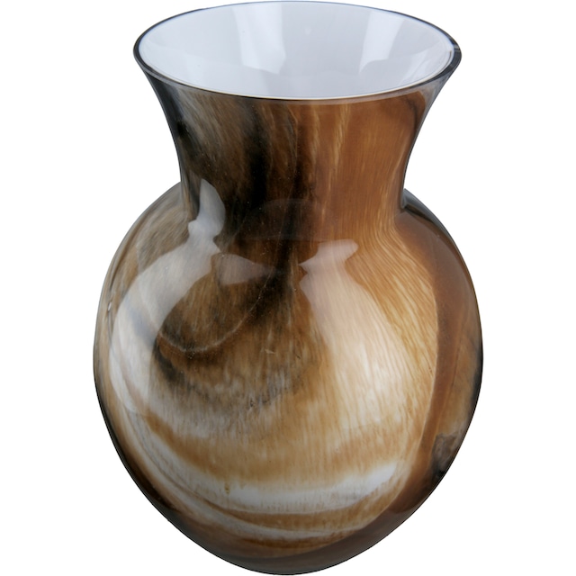 GILDE Tischvase »Draga, Höhe ca. 26 cm«, (1 St.), dekorative Vase aus Glas,  Blumenvase auf Rechnung kaufen