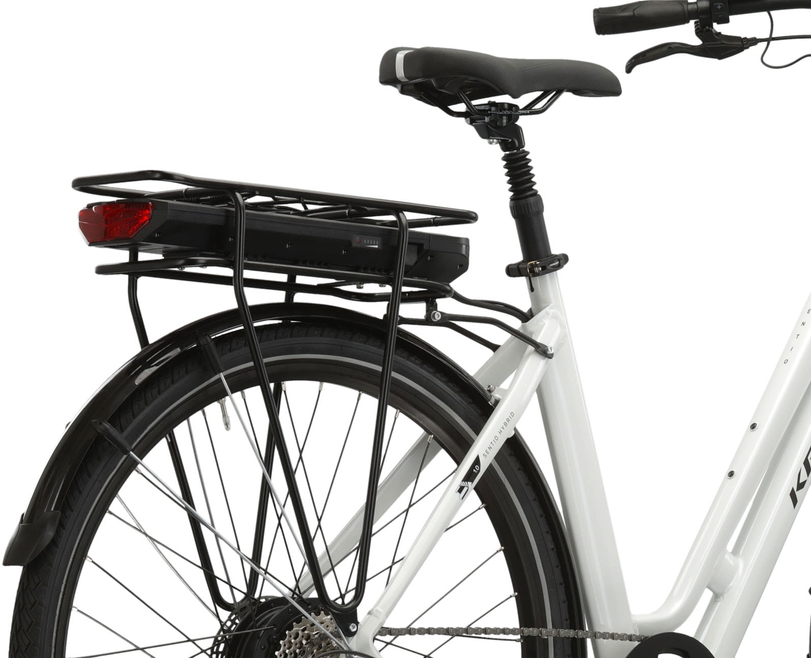 Kross E-Bike »E-Citybike Sentio Hybrid 1.0 28 Zoll weiß«, 8 Gang, microSHIFT, M26S, Heckmotor 250 W, Pedelec, Elektrofahrrad für Damen und Herren
