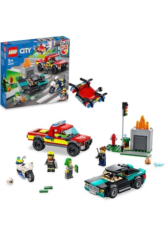 LEGO® Konstruktionsspielsteine »Löscheinsatz und Verfolgungsjagd (60319), LEGO® City«,... kaufen