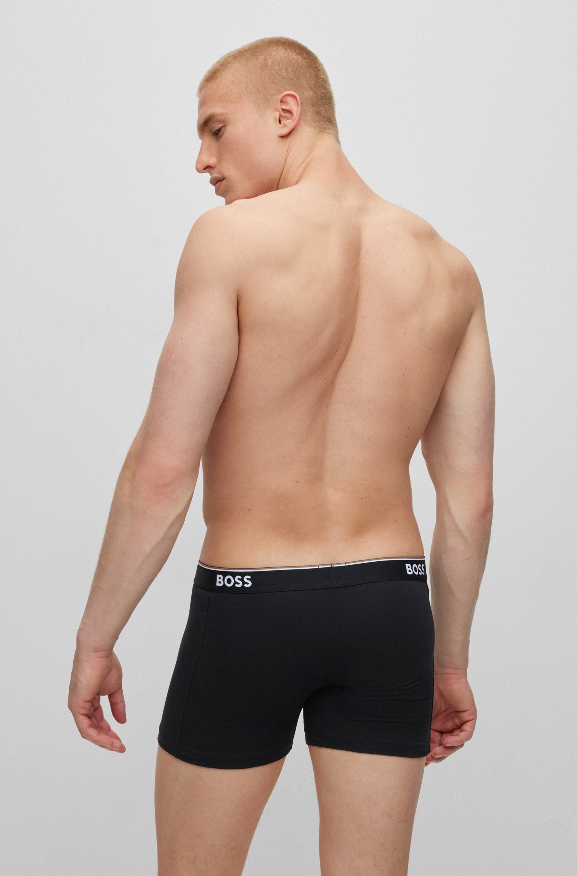 BOSS Boxer »Boxer 3 PACK« mit farblich passendem Webbund