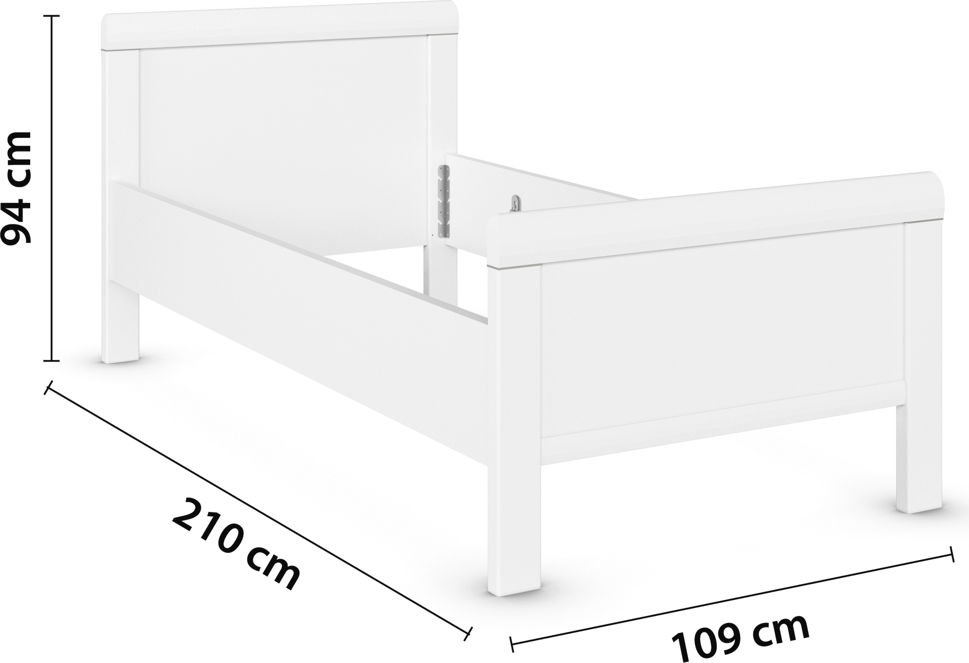 rauch Schlafzimmer-Set »Komplettschlafzimmer Schlafzimmer EVELYN«, (Set, 3 tlg.), Schrank und Bett in 2 Breiten, Nachttisch 2 Schubladen MADE IN GERMANY