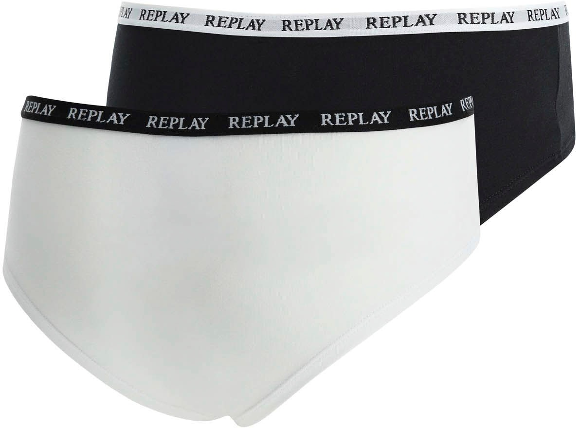 Replay Hüftslip »Lady Culotte Style 1 - 2pcs Waterfall pack«, (Packung, 2er-)