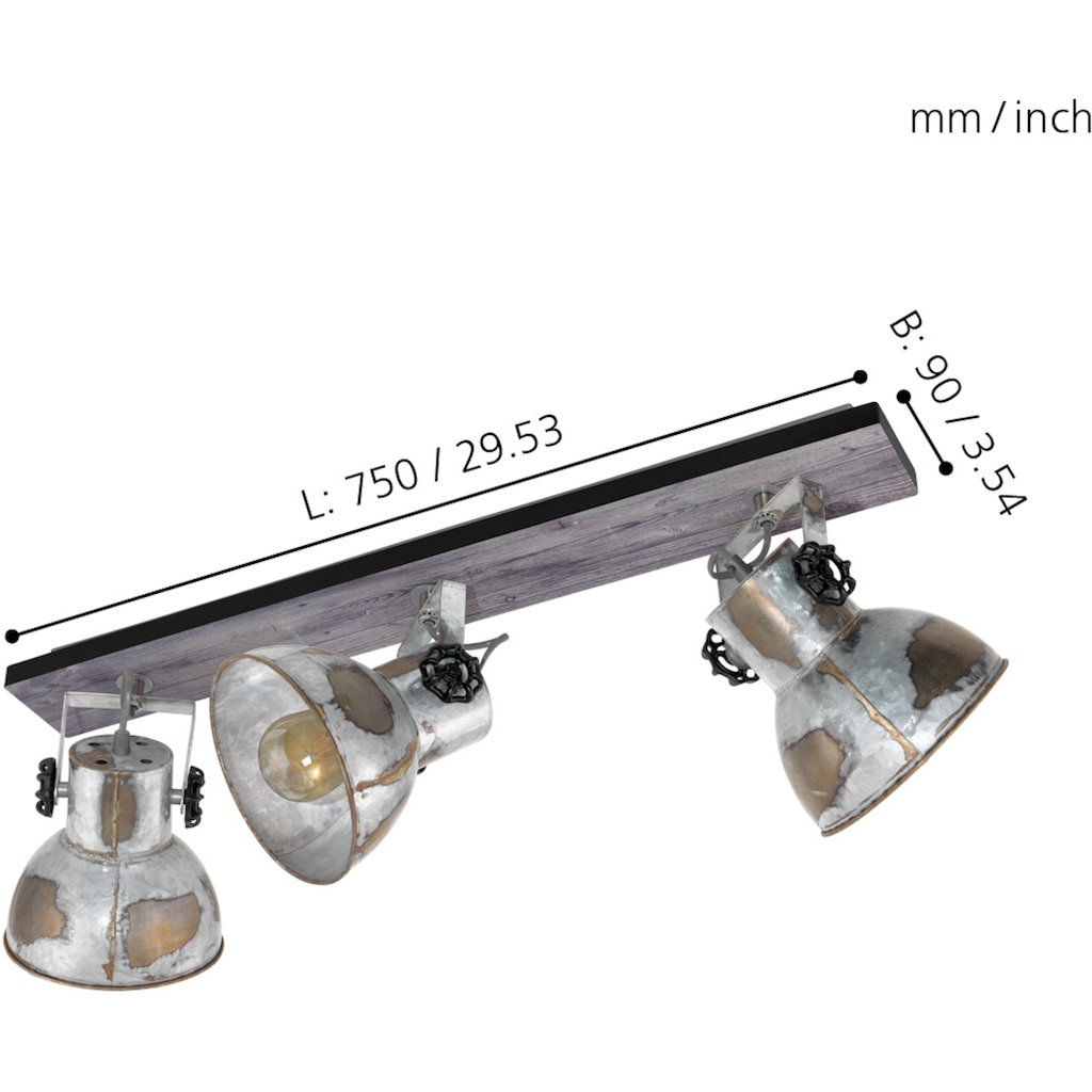 EGLO Deckenspot »BARNSTAPLE«, 3 flammig-flammig