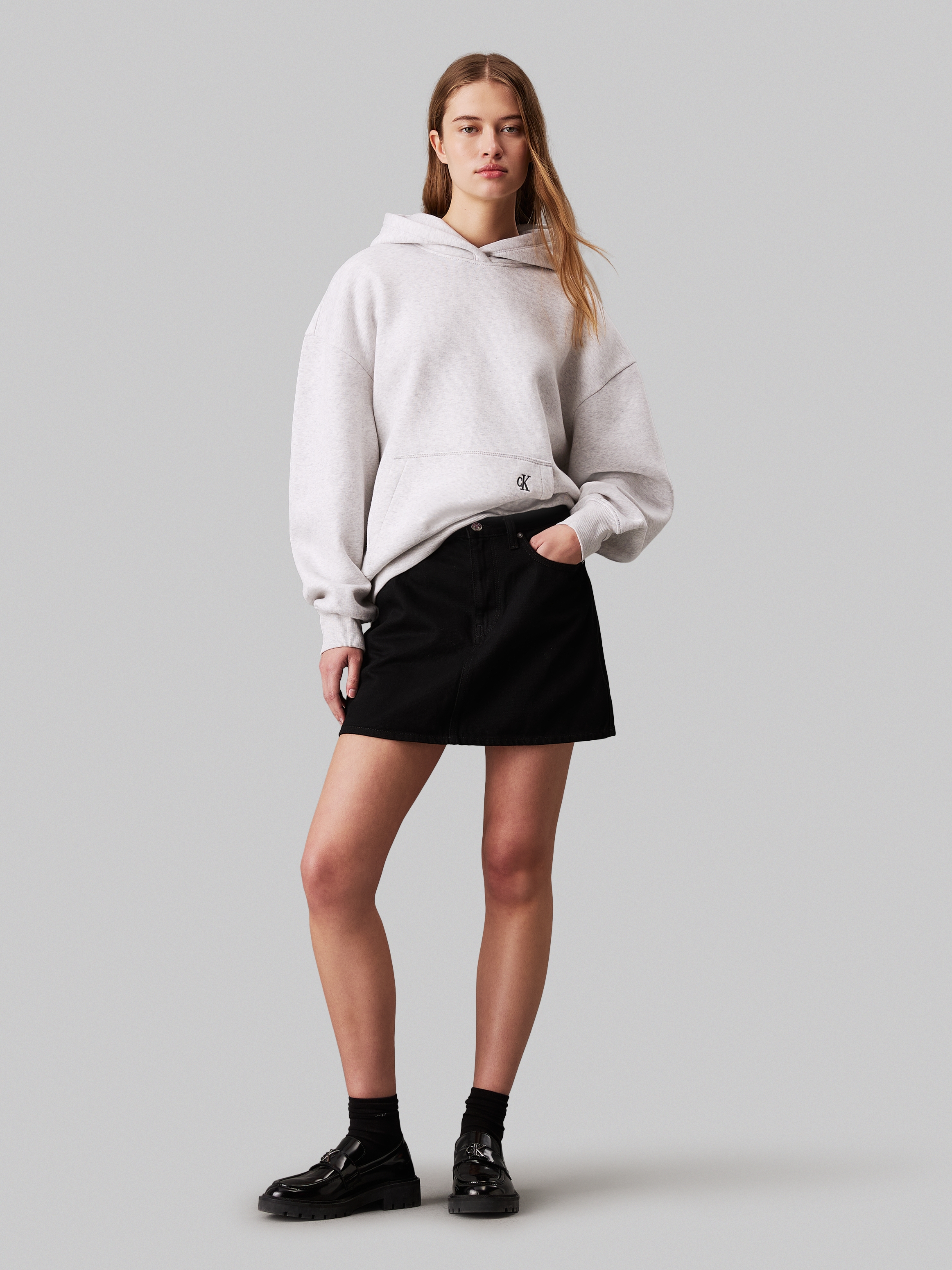 Calvin Klein Jeans Kapuzensweatshirt »MIXED LOGO RELAXED HOODIE«, mit Backprint
