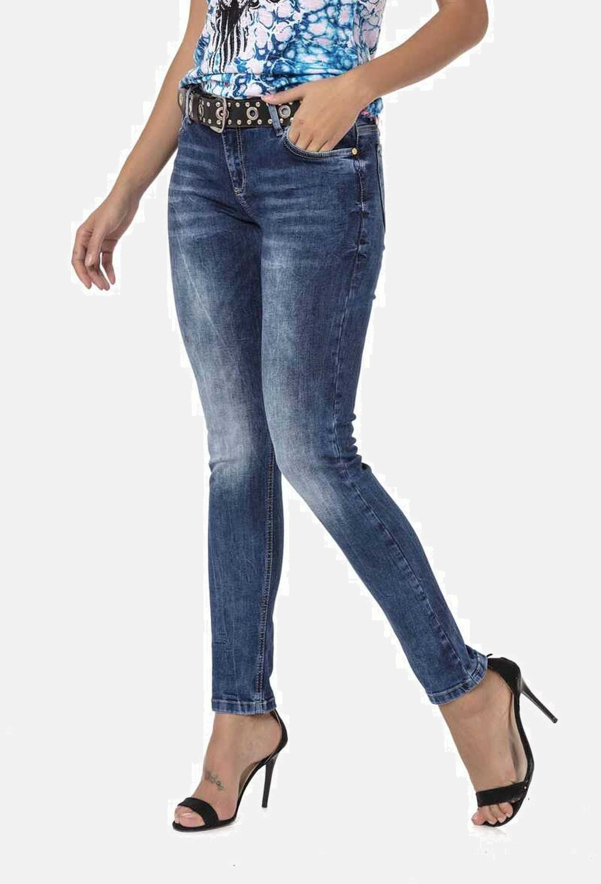 Cipo & Baxx Slim-fit-Jeans »Cipo & Baxx Jeans« Mit cooler Used-Waschung, WD461