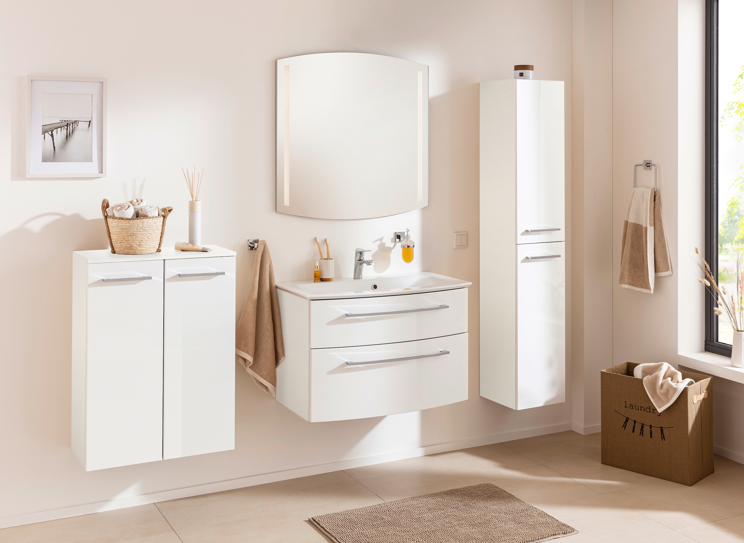 FACKELMANN Hochschrank »B.Style«, Badmöbel