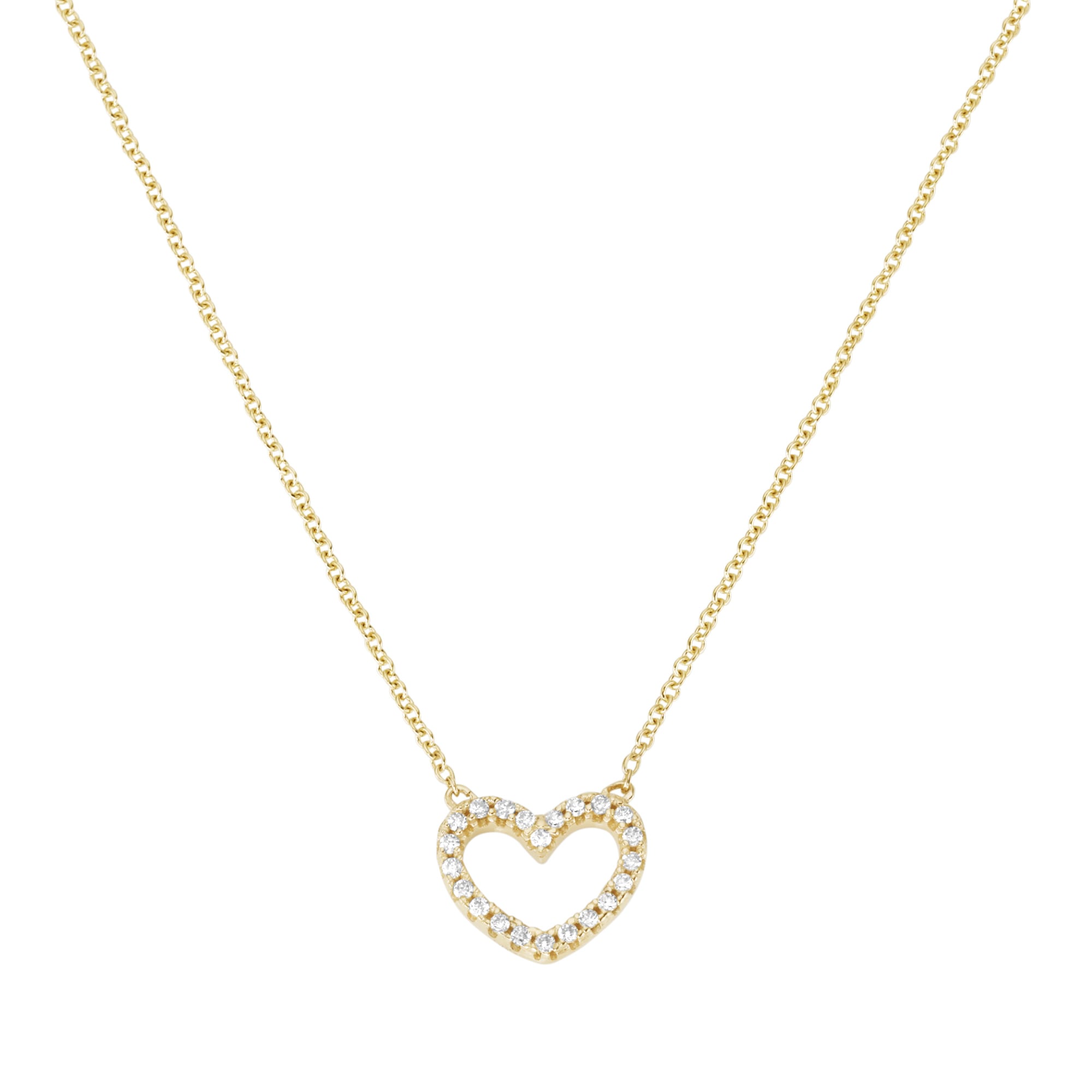 Luigi Merano Collier »Collier Mittelteil Herz mit Brillanten, Gold 585«