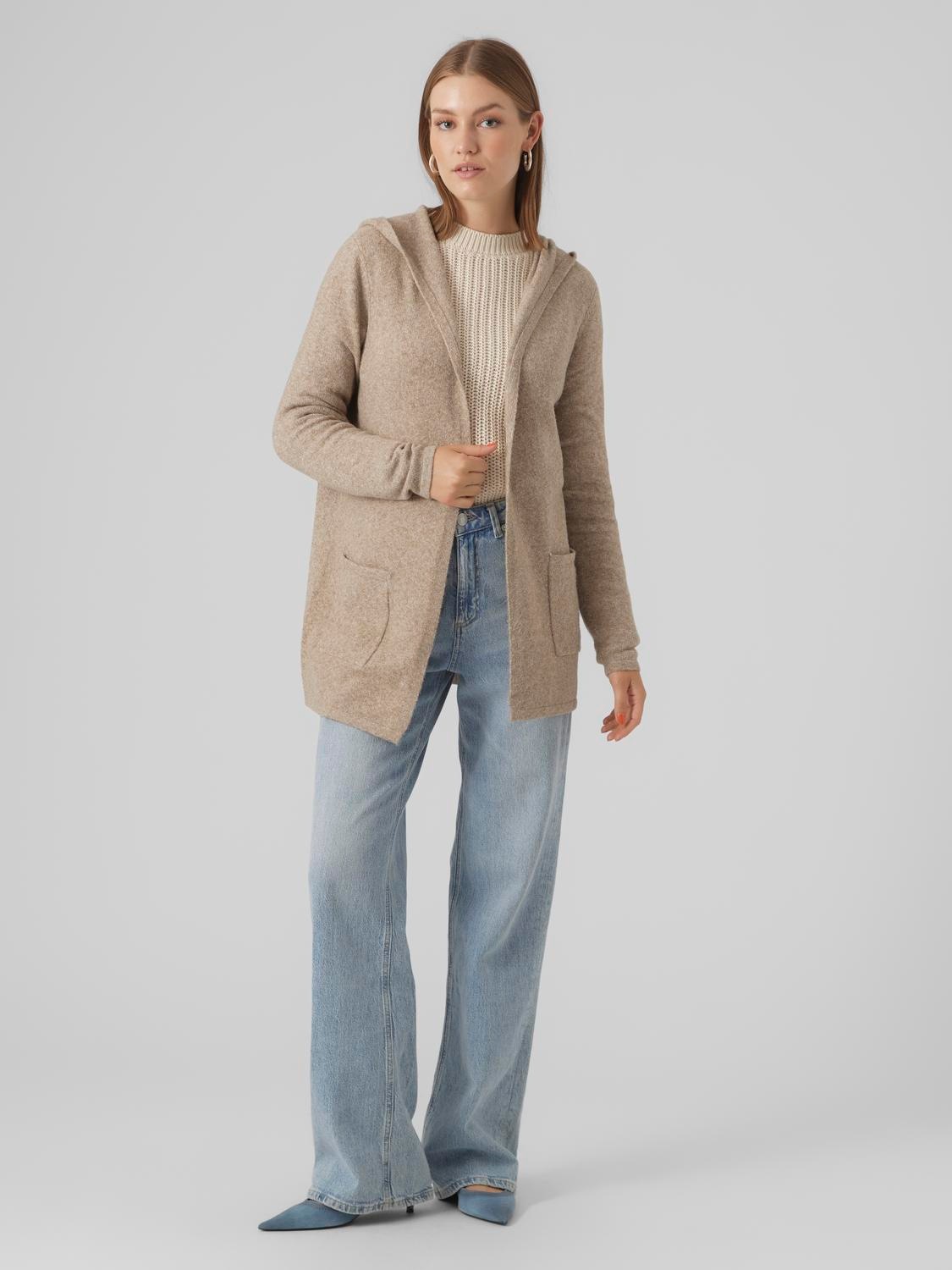 Vero Moda Strickjacke »VMDOFFY LS OPEN HOOD CARDIGAN GA NOOS«