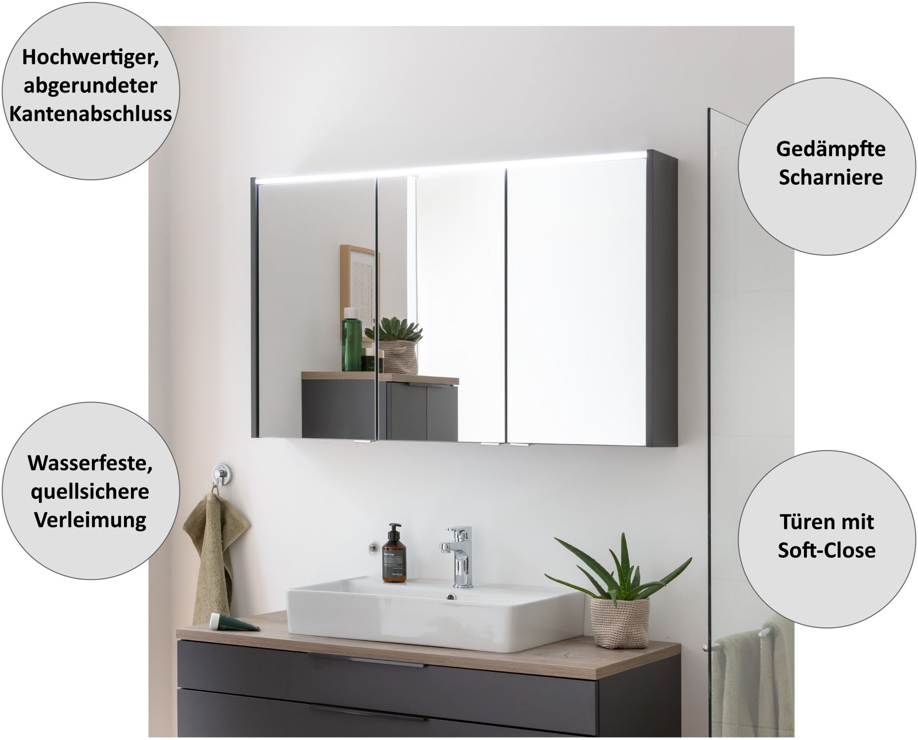 welltime Badmöbel-Set »Belmont« 3 tlg.