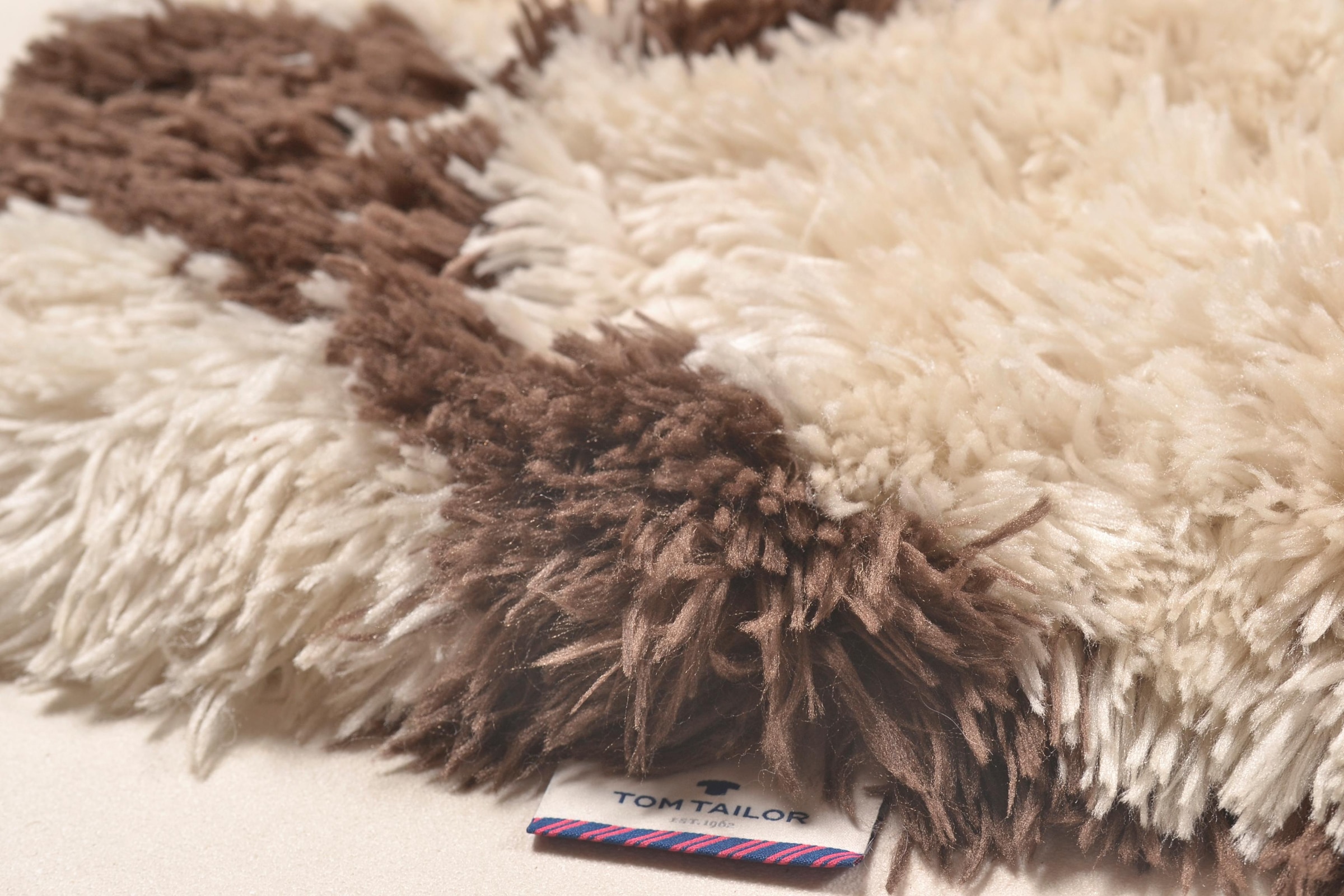 TOM TAILOR HOME Hochflor-Teppich »Flocatic Pattern«, rechteckig, 65 mm Höhe, Rauten Muster, ideal im Wohnzimmer & Schlafzimmer