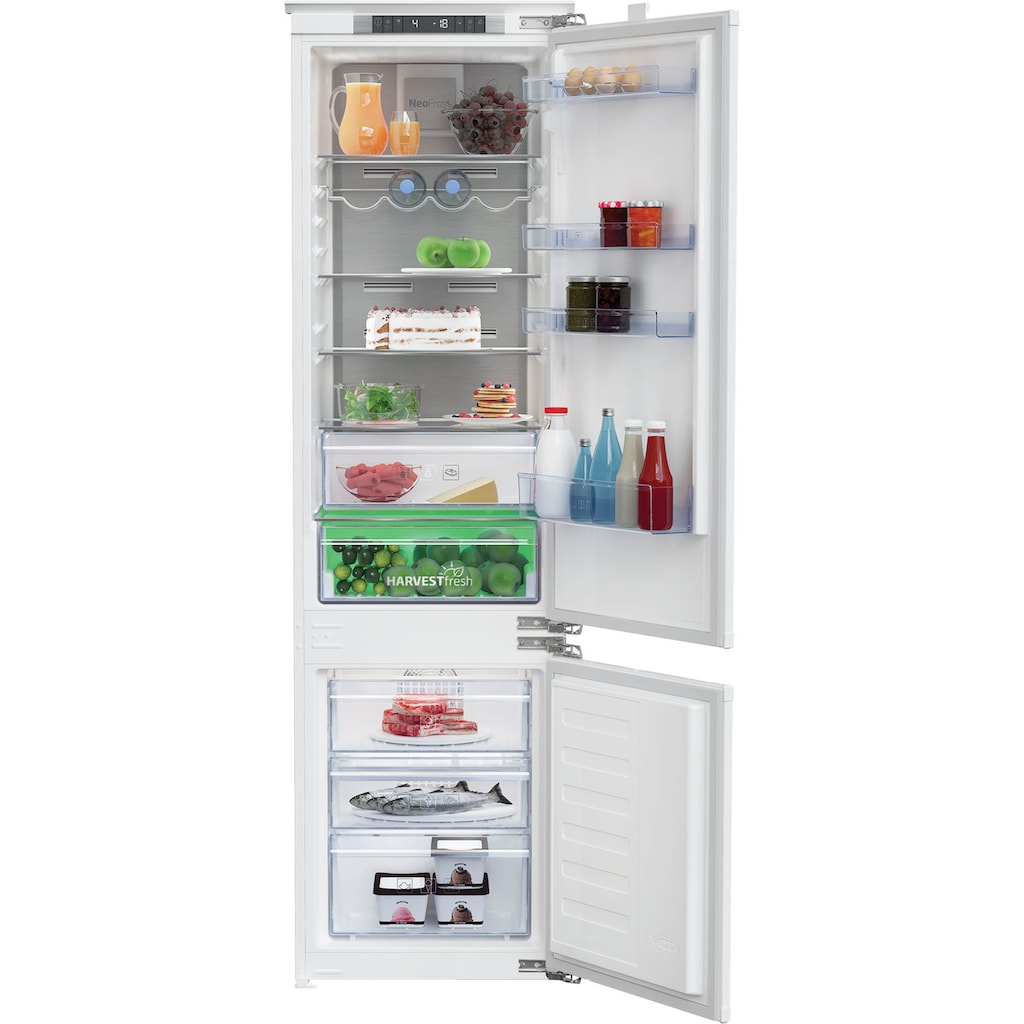 BEKO Einbaukühlgefrierkombination »BCNA306E4FN«, BCNA306E4FN, 193,5 cm hoch, 54 cm breit